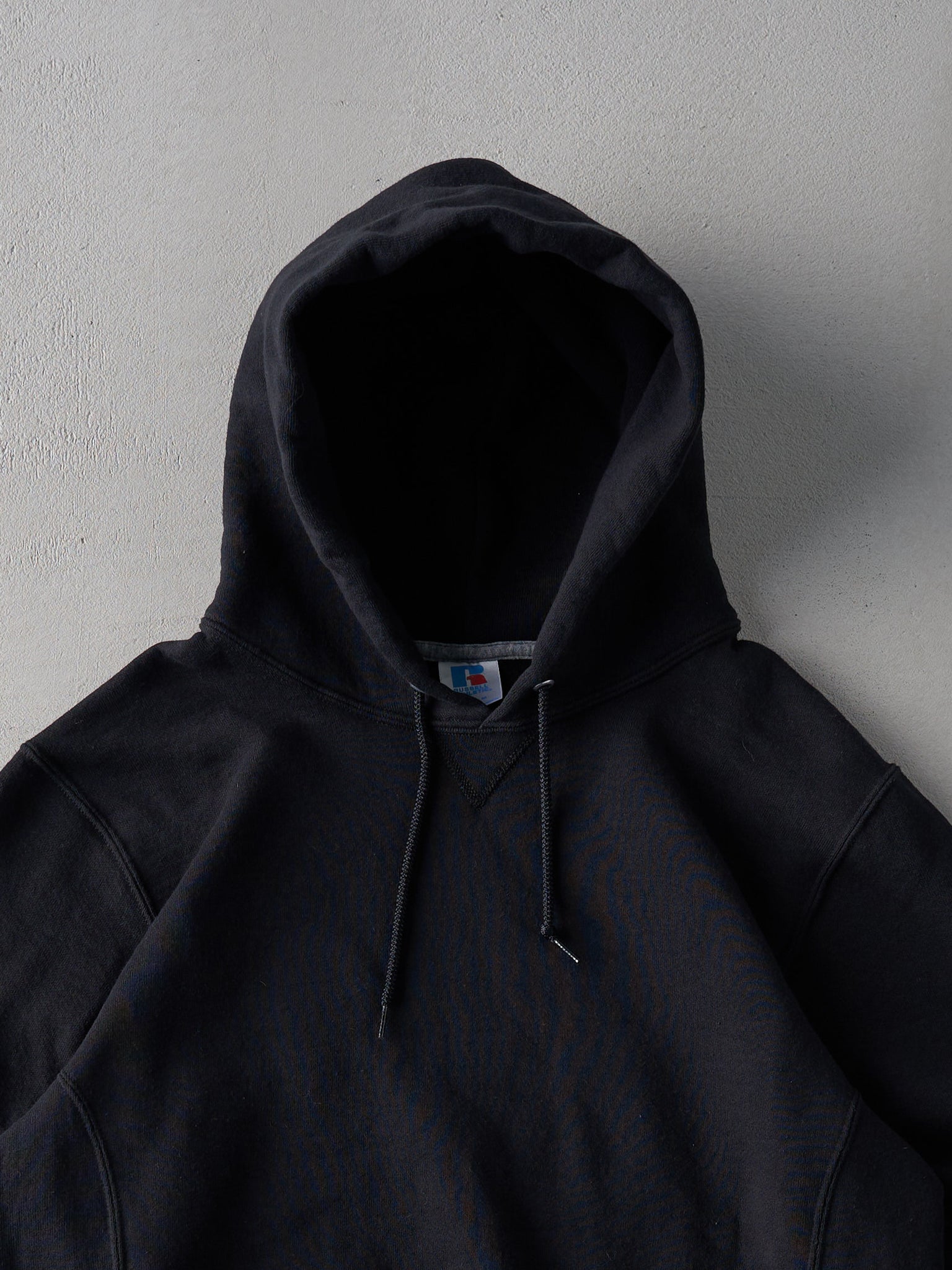 Vintage 90s Black Russell Athletics Blank Hoodie (M)