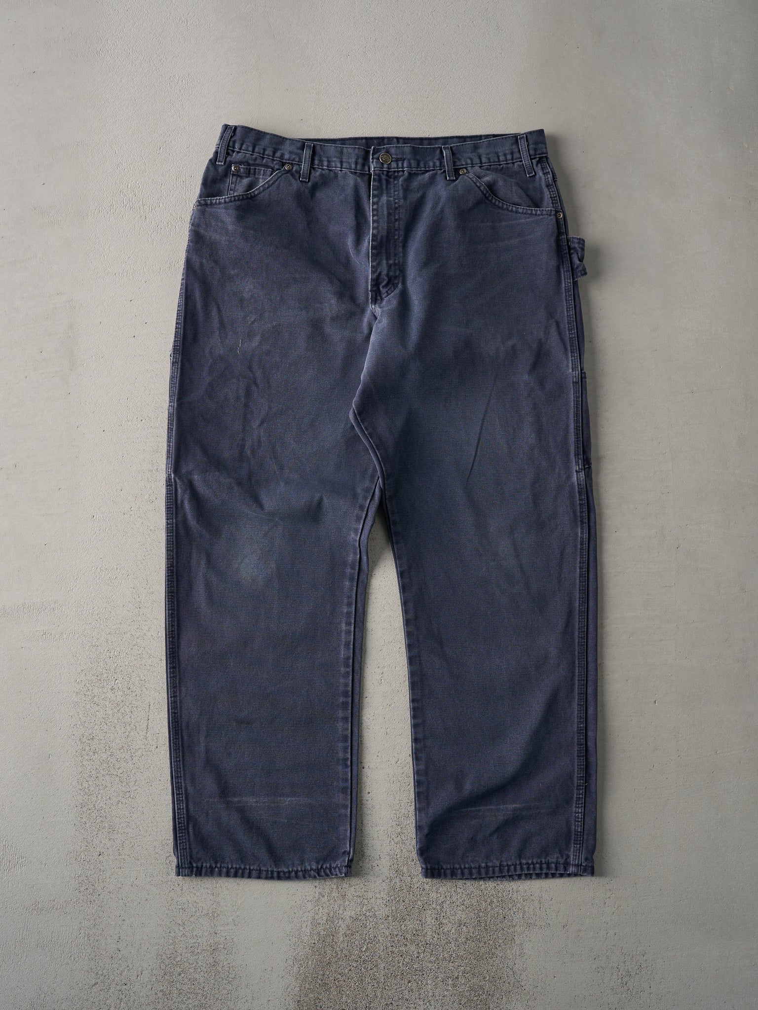 Vintage 90s Faded Navy Dickies Carpenter Pants (36x30)