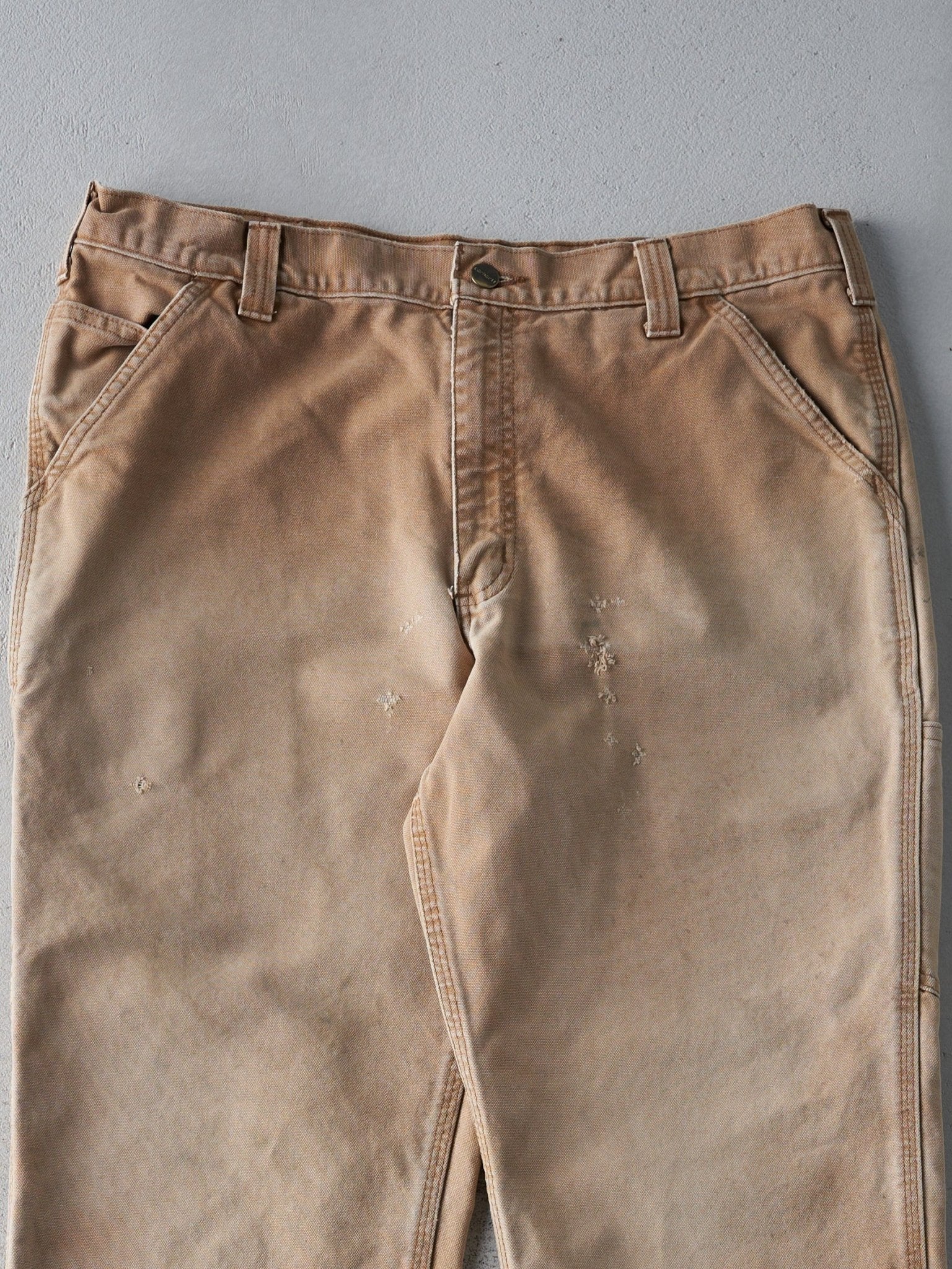 Vintage Khaki Relaxed Fit Carhartt Work Pant (36x32)