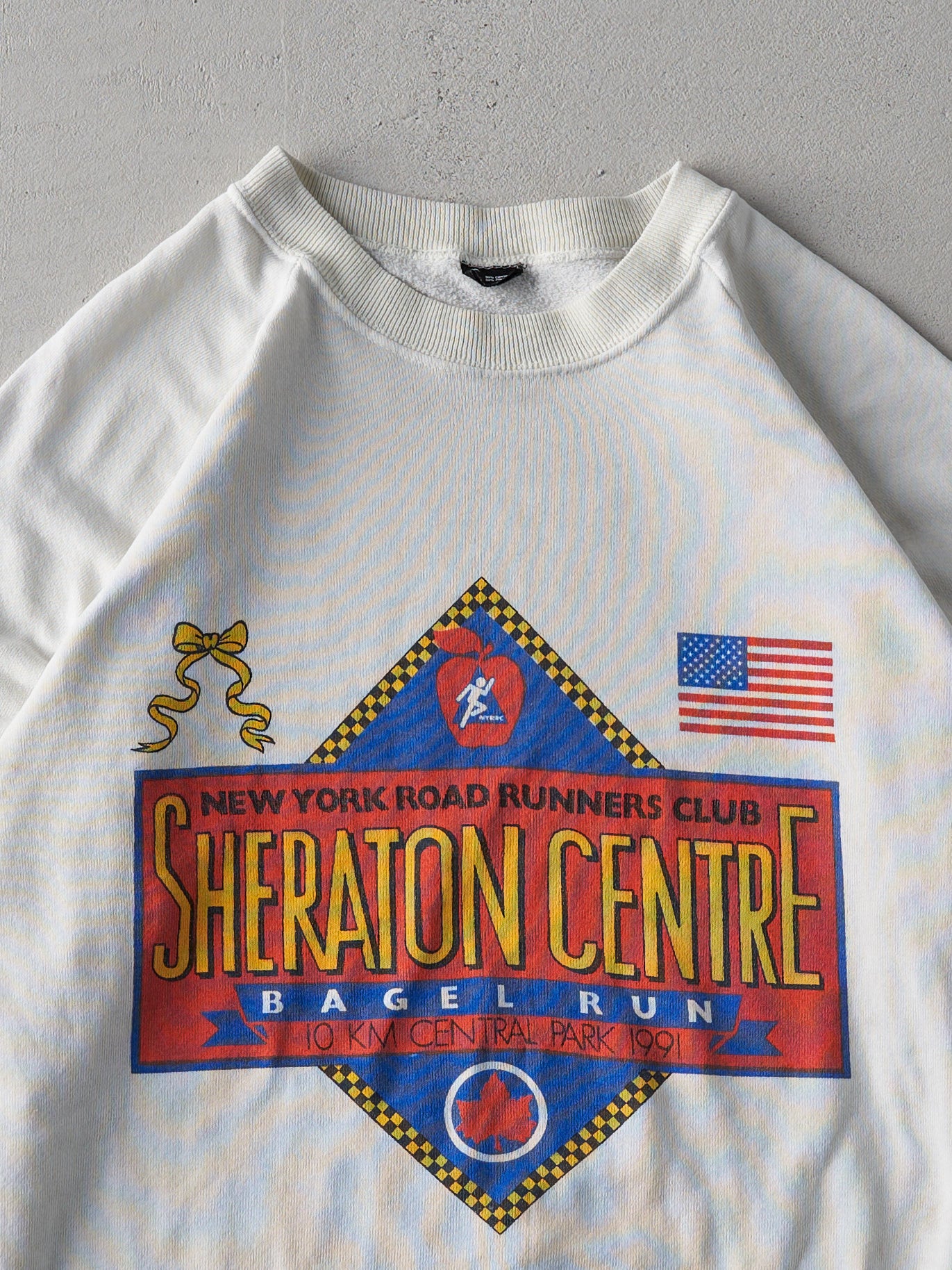 Vintage RARE 91' White New York Road Runners Crewneck (M)