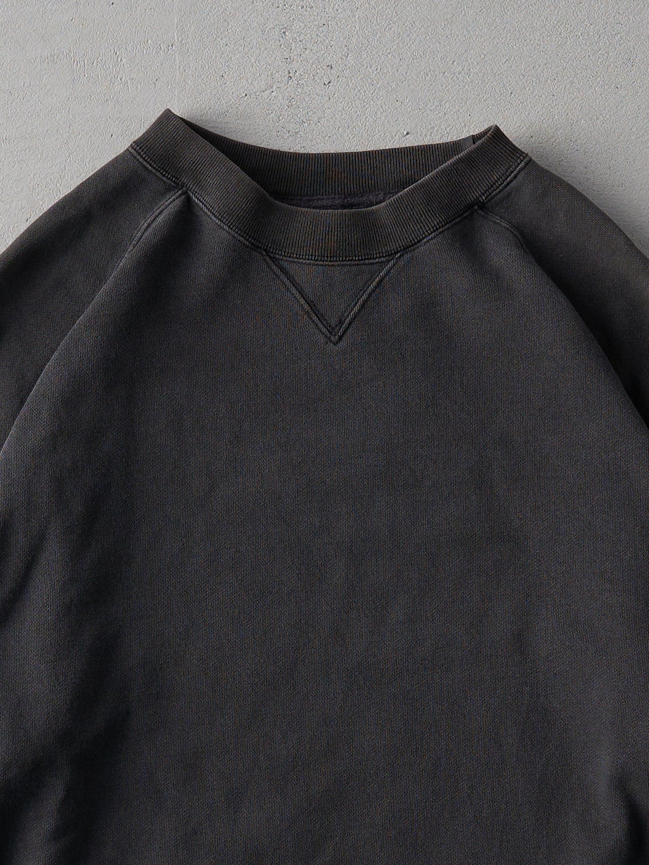 Vintage 90s RARE Faded Black Gap Blank Crewneck (L)
