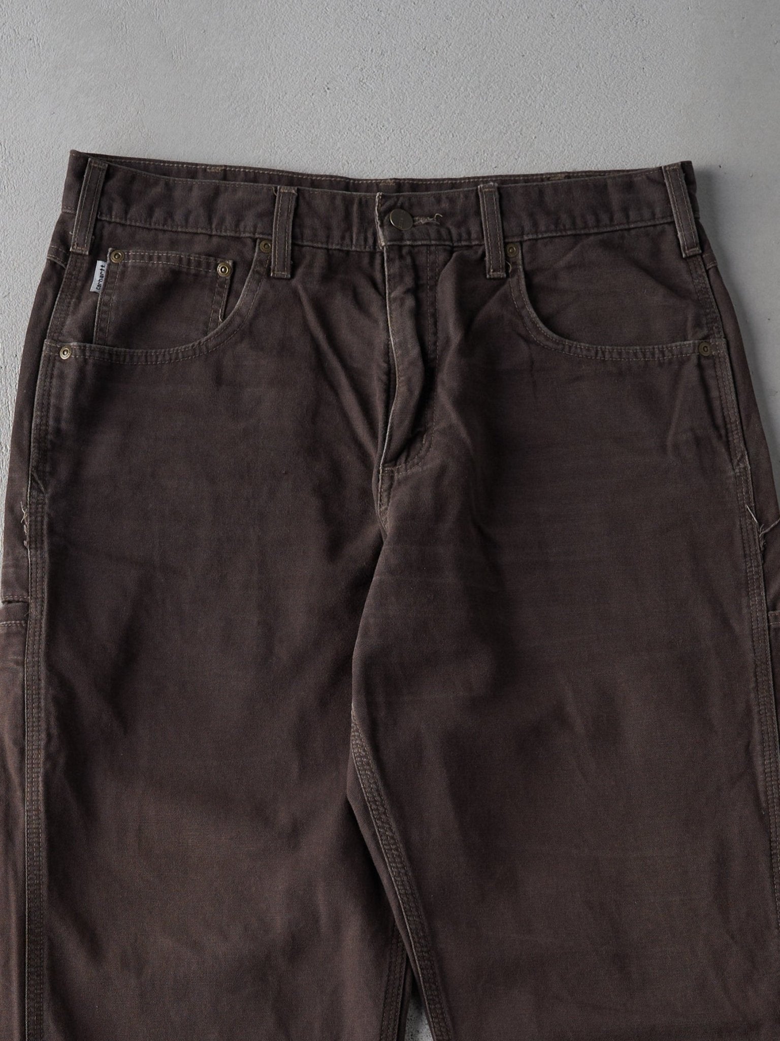 Vintage Y2K Chocolate Brown Carhartt Work Pants (34x31.5)