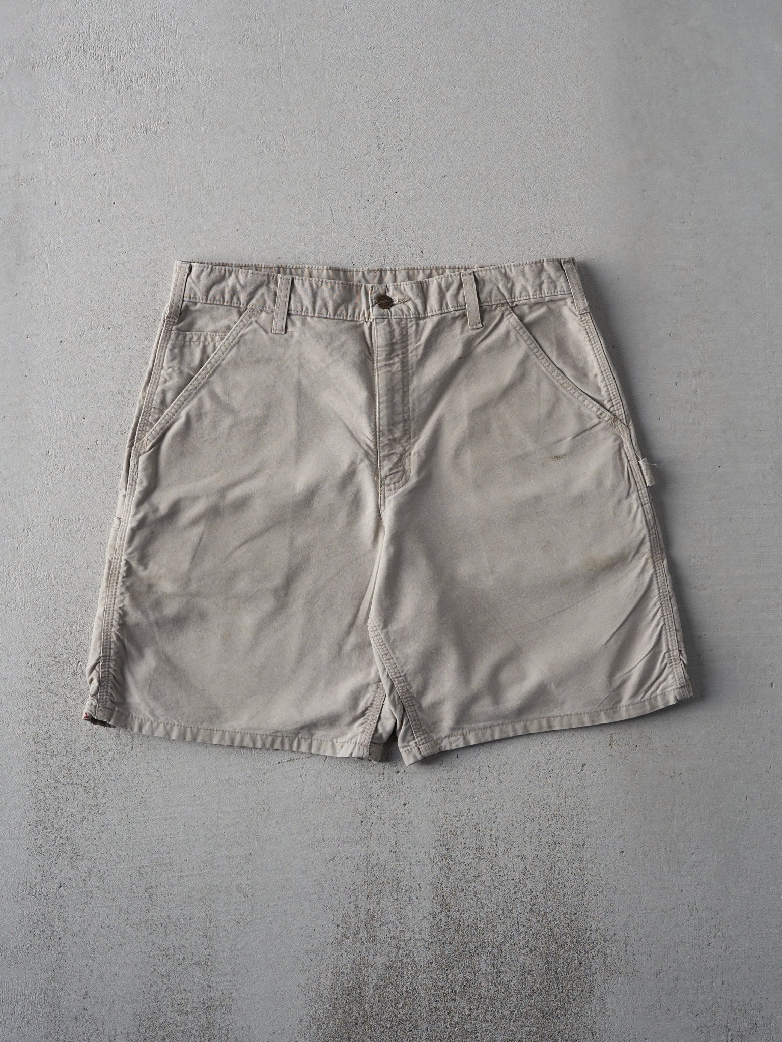 Vintage Y2K Beige Carhartt Carpenter Shorts (34x8)