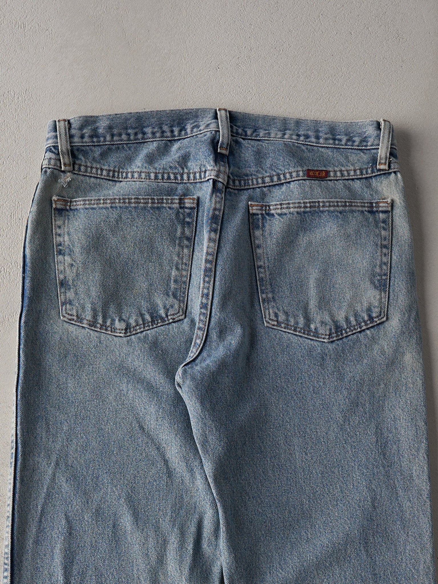 Vintage 90s Light Wash Rustler Jeans (32x34)