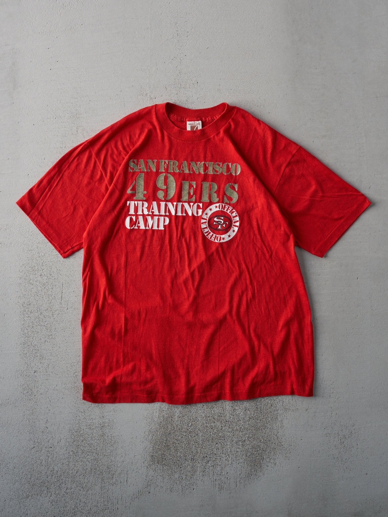 Vintage 80s Red San Francisco 49ers Single Stitch Tee (M)