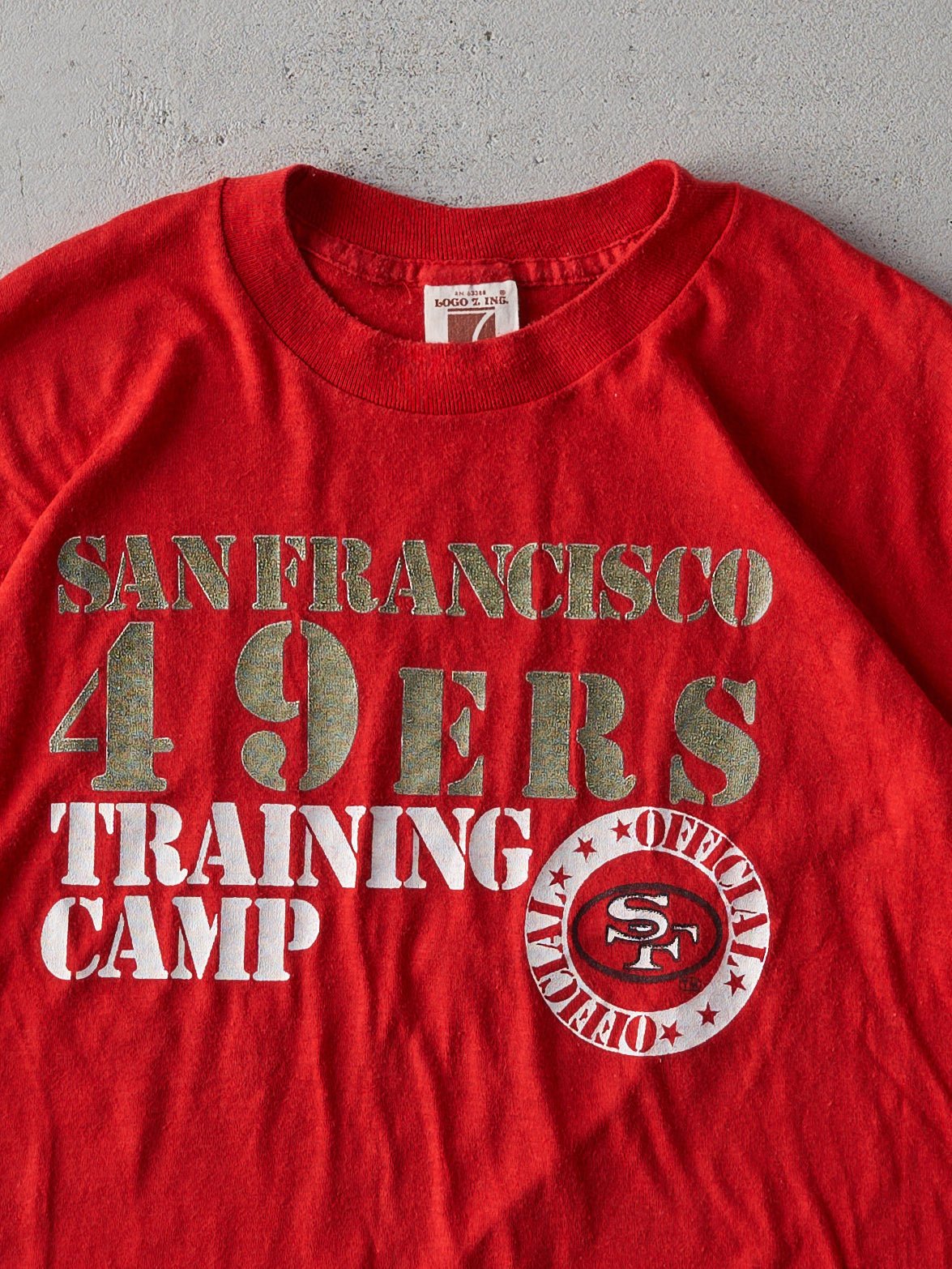 Vintage 80s Red San Francisco 49ers Single Stitch Tee (M)