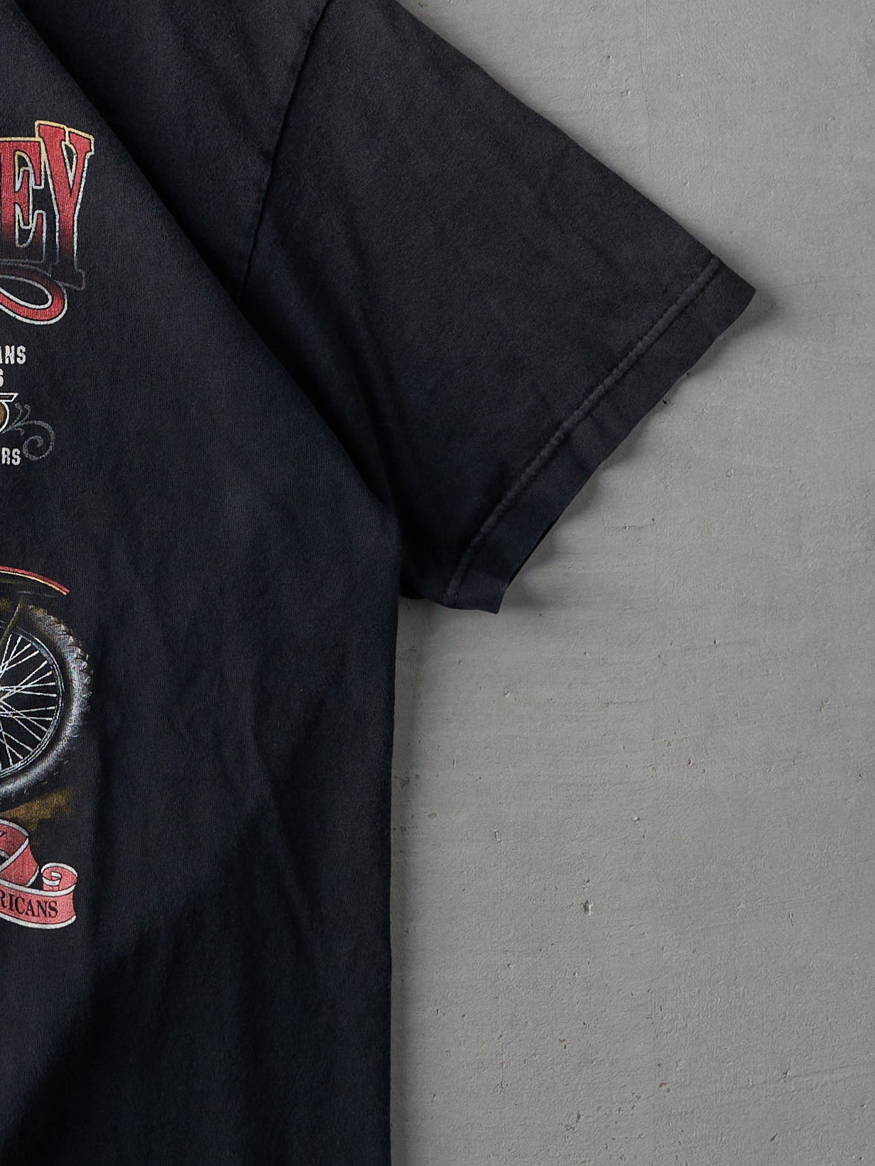 Vintage 90s Black Ol'Bikes & Whiskey Tee (L)