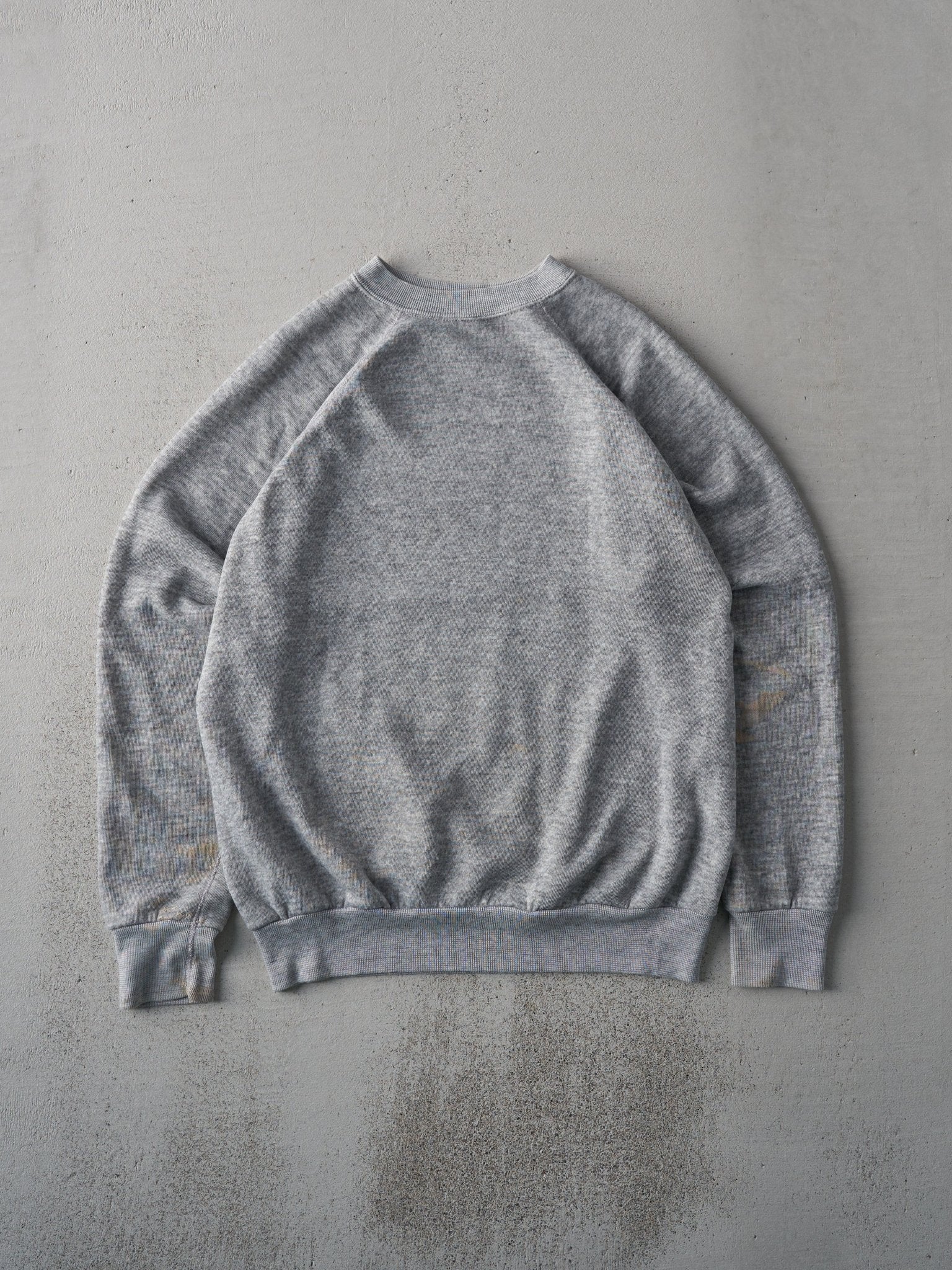 Vintage 80s Salt and Pepper Grey Blank Crewneck (M)
