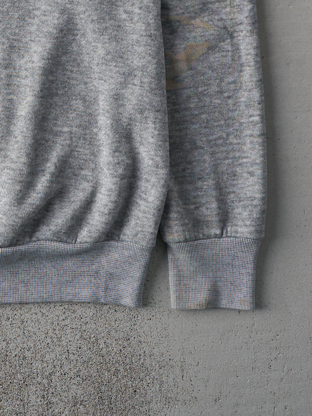 Vintage 80s Salt and Pepper Grey Blank Crewneck (M)