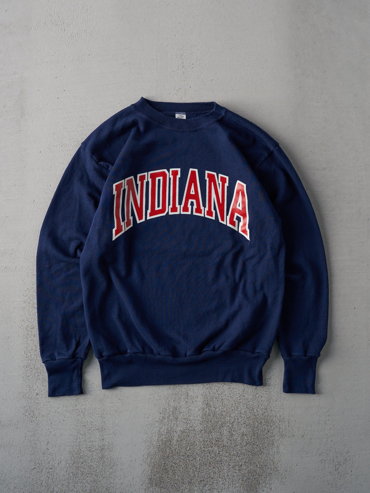 Vintage 70s Navy Blue Deadstock Indiana Crewneck (M)