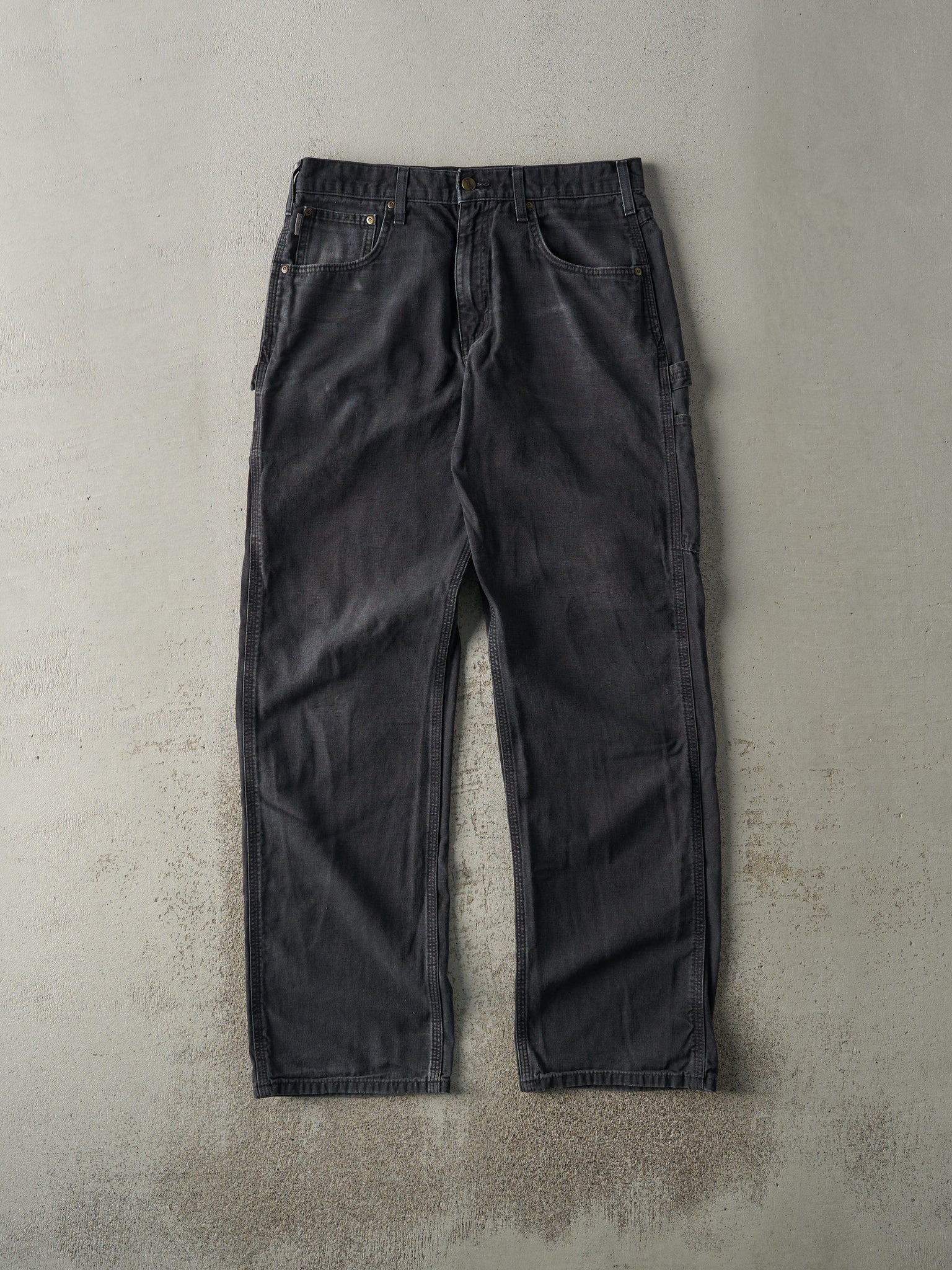 Vintage 90s Black Carhartt Lightweight Carpenter Pants (32x33)