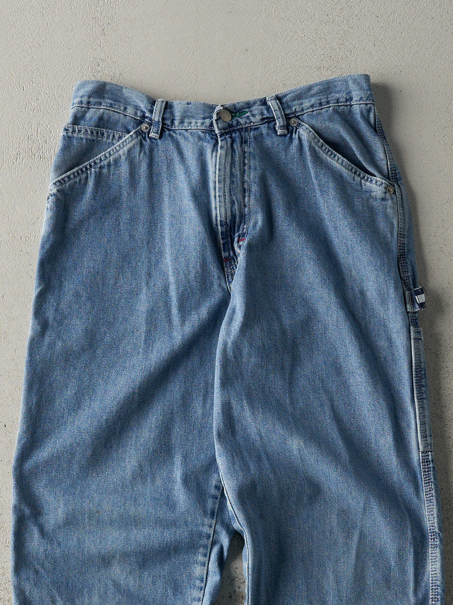 Vintage 90s Light Wash Tommy Hilfiger Carpenter Jeans (28x29)