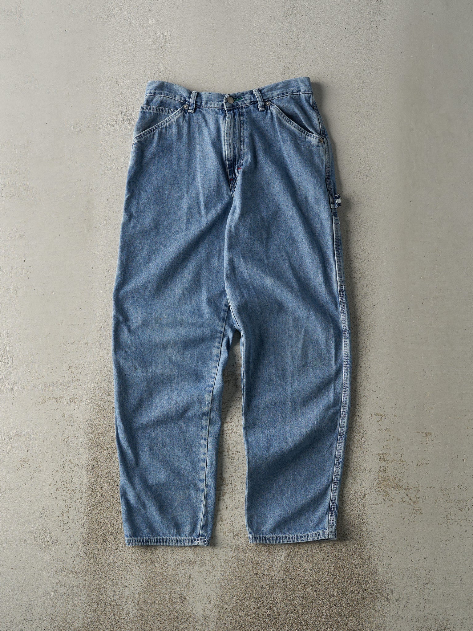 Vintage 90s Light Wash Tommy Hilfiger Carpenter Jeans (28x29)