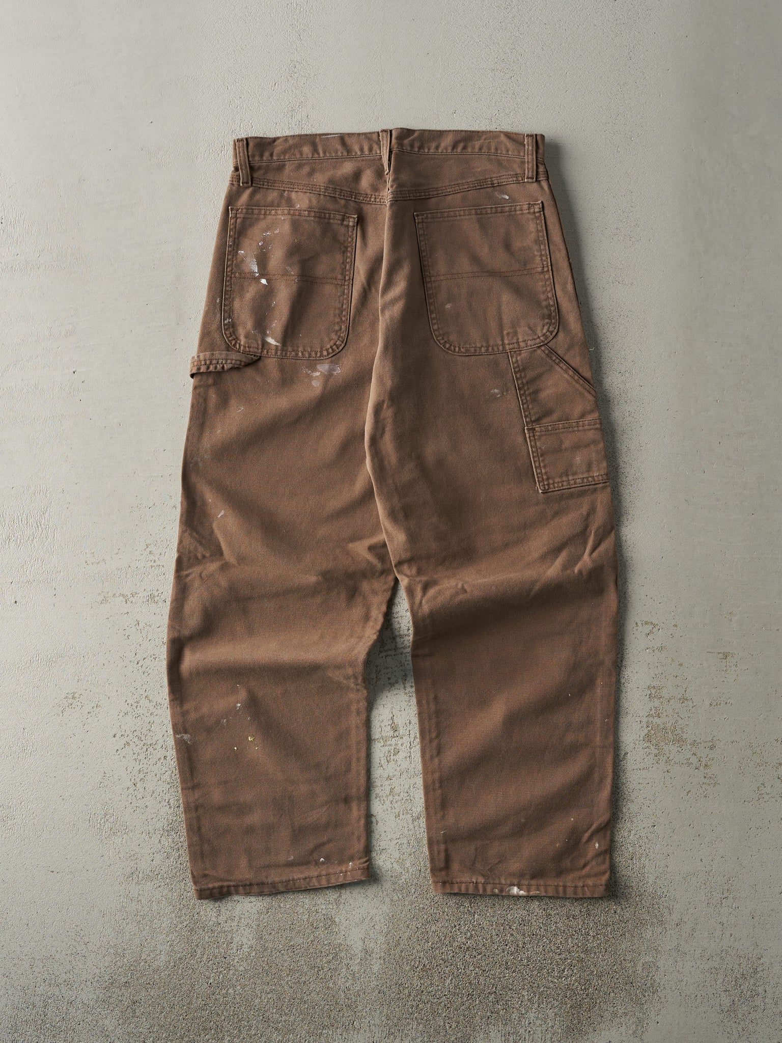 Vintage 90s Brown Rustler Lightweight Carpenter Pants (32x29.5)