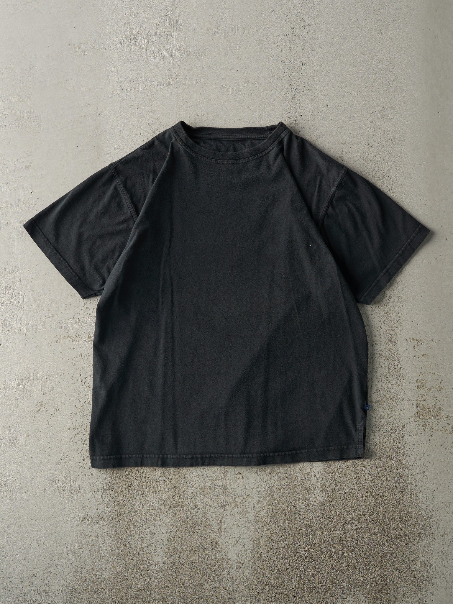 Vintage 90s Black Blank Tee (M)