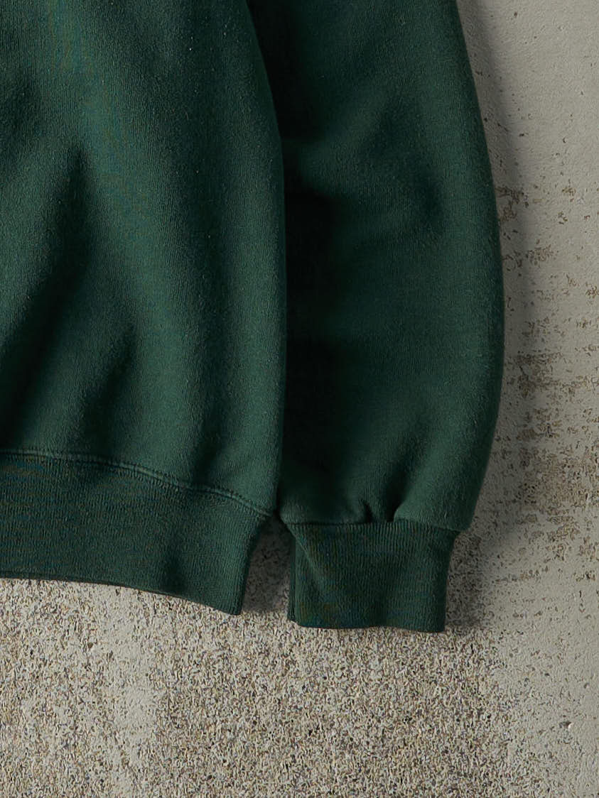 Vintage 90s Forest Green Blank Crewneck (M)