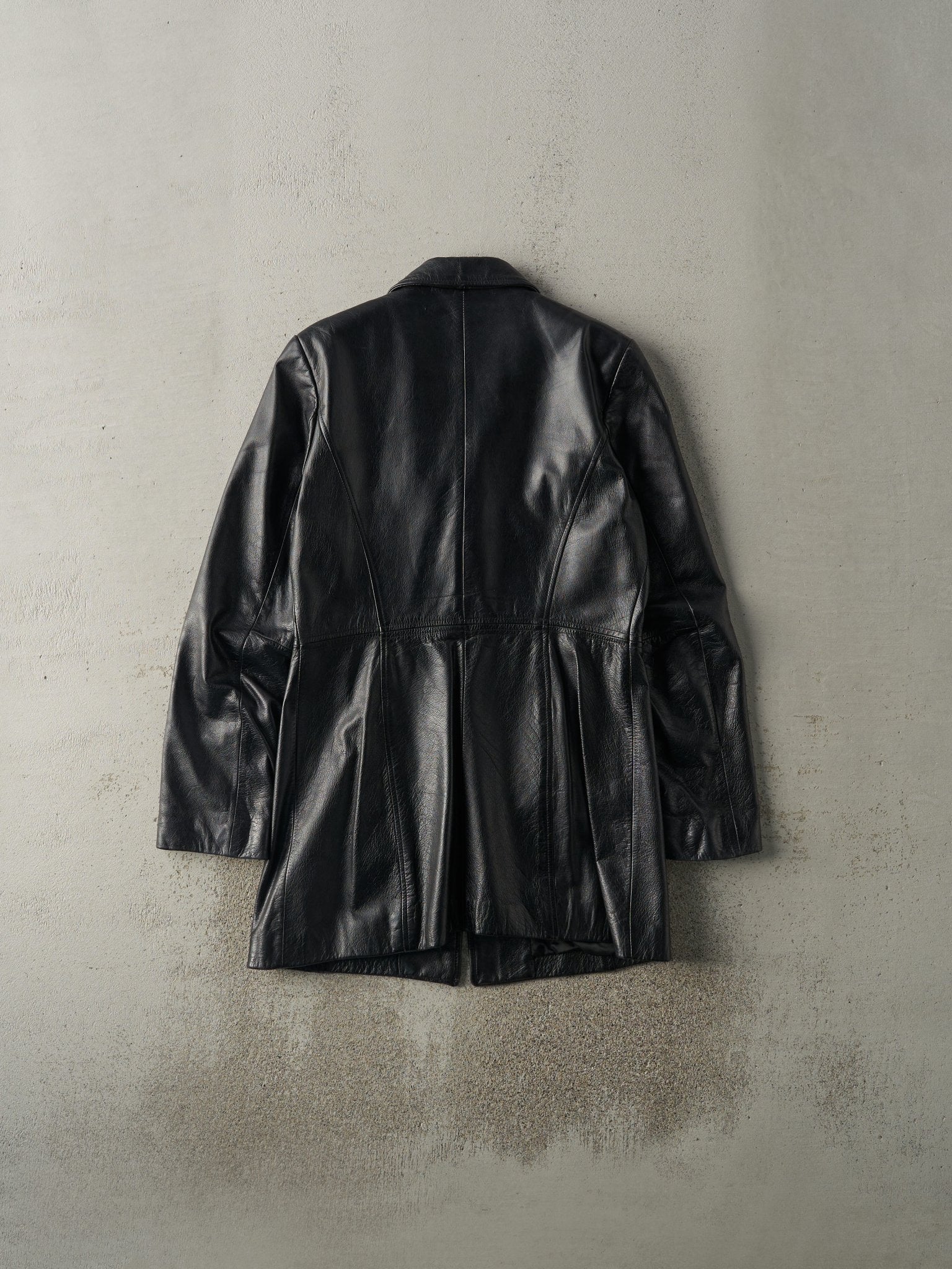 Vintage 90s Black Danier Leather Trench Coat (XS) – Rebalance Vintage