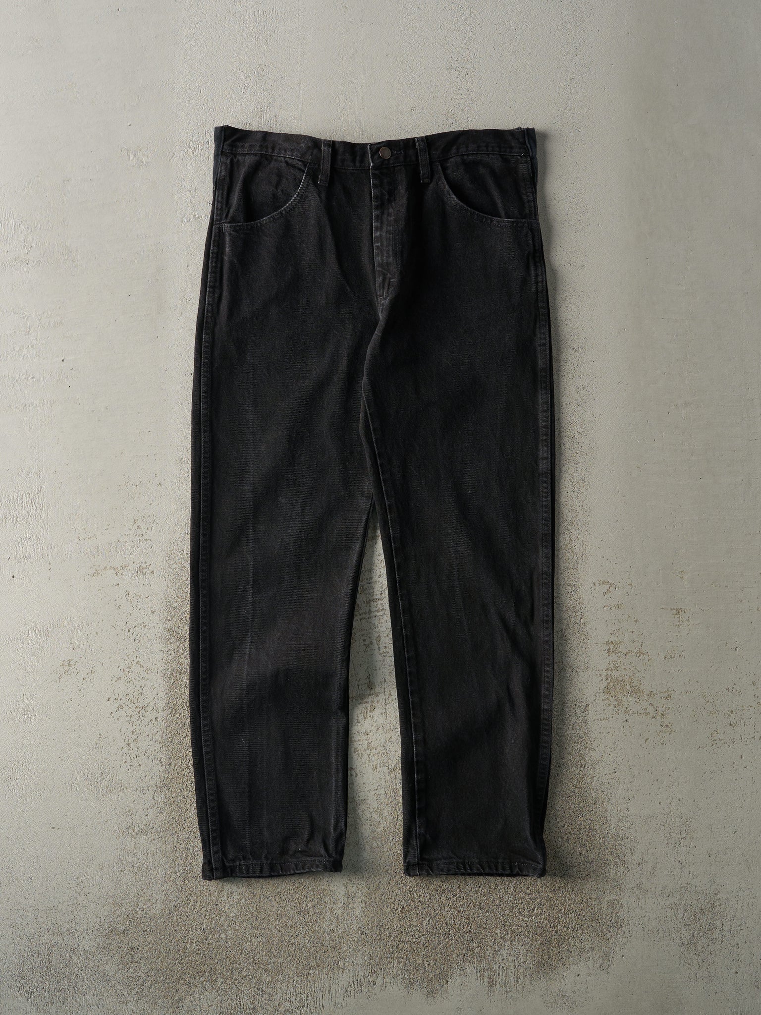 Vintage Y2K Black Rustler Denim Pants (34x30)