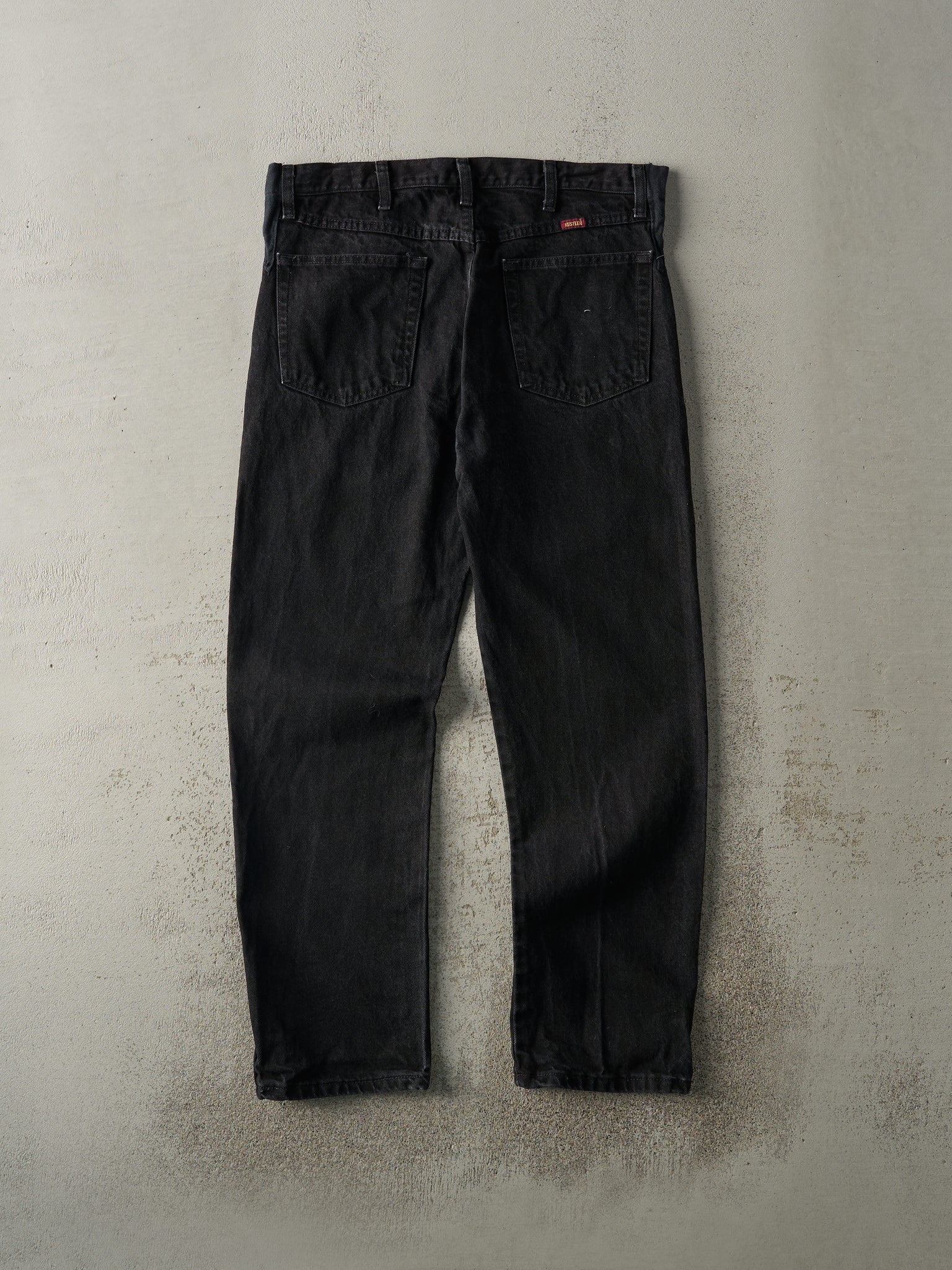 Vintage Y2K Black Rustler Denim Pants (34x30)