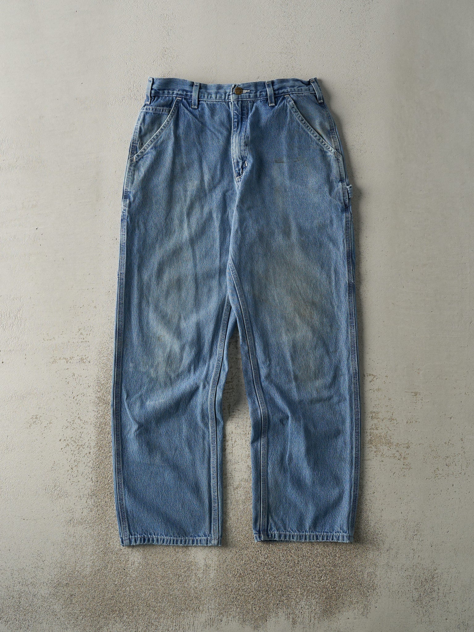 Vintage Y2K Mid Wash Carhartt Carpenter Jeans (31.5x30.5)