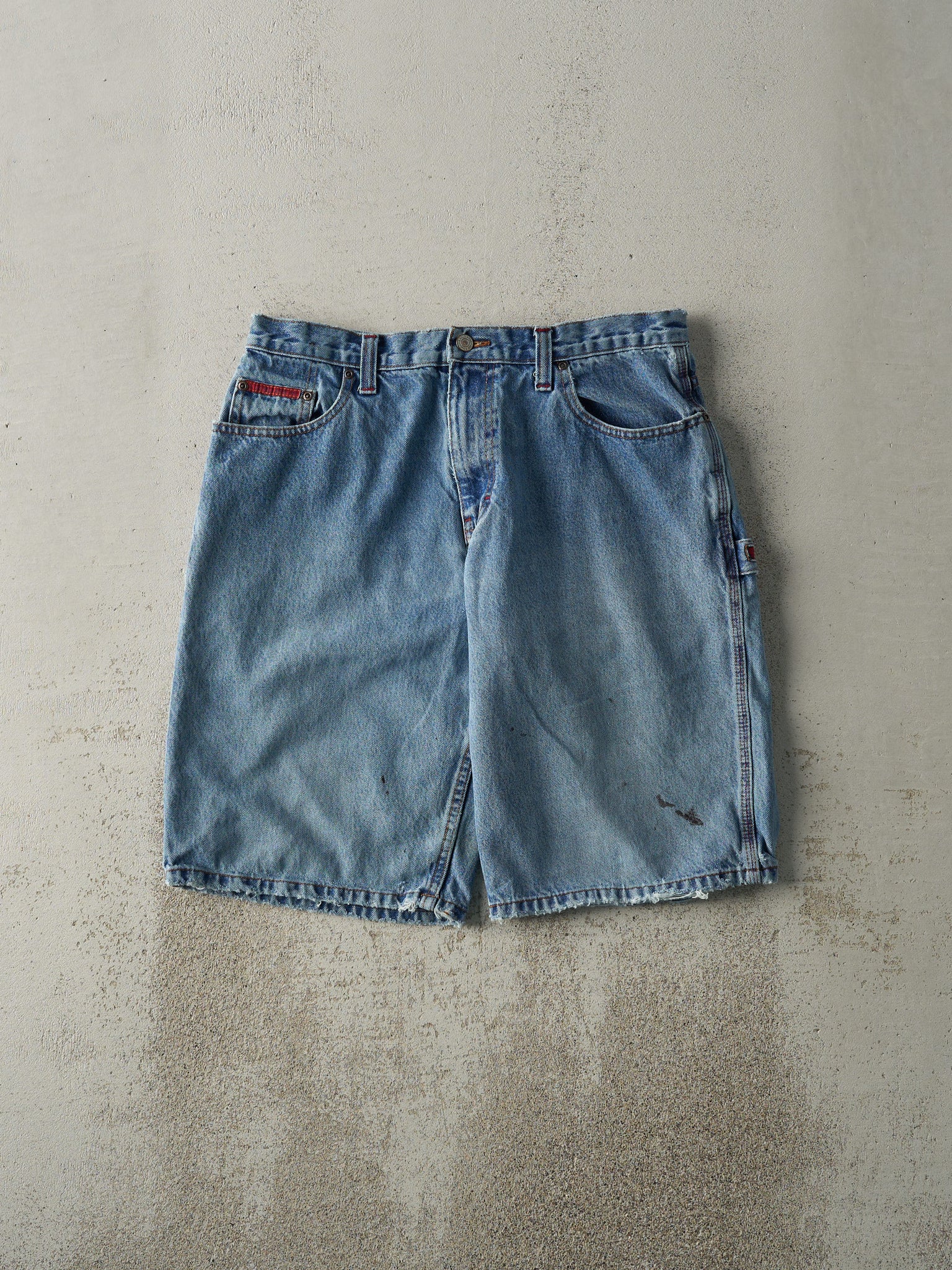 Vintage Y2K Light Wash Polo Carpenter Jean Shorts (33x12)