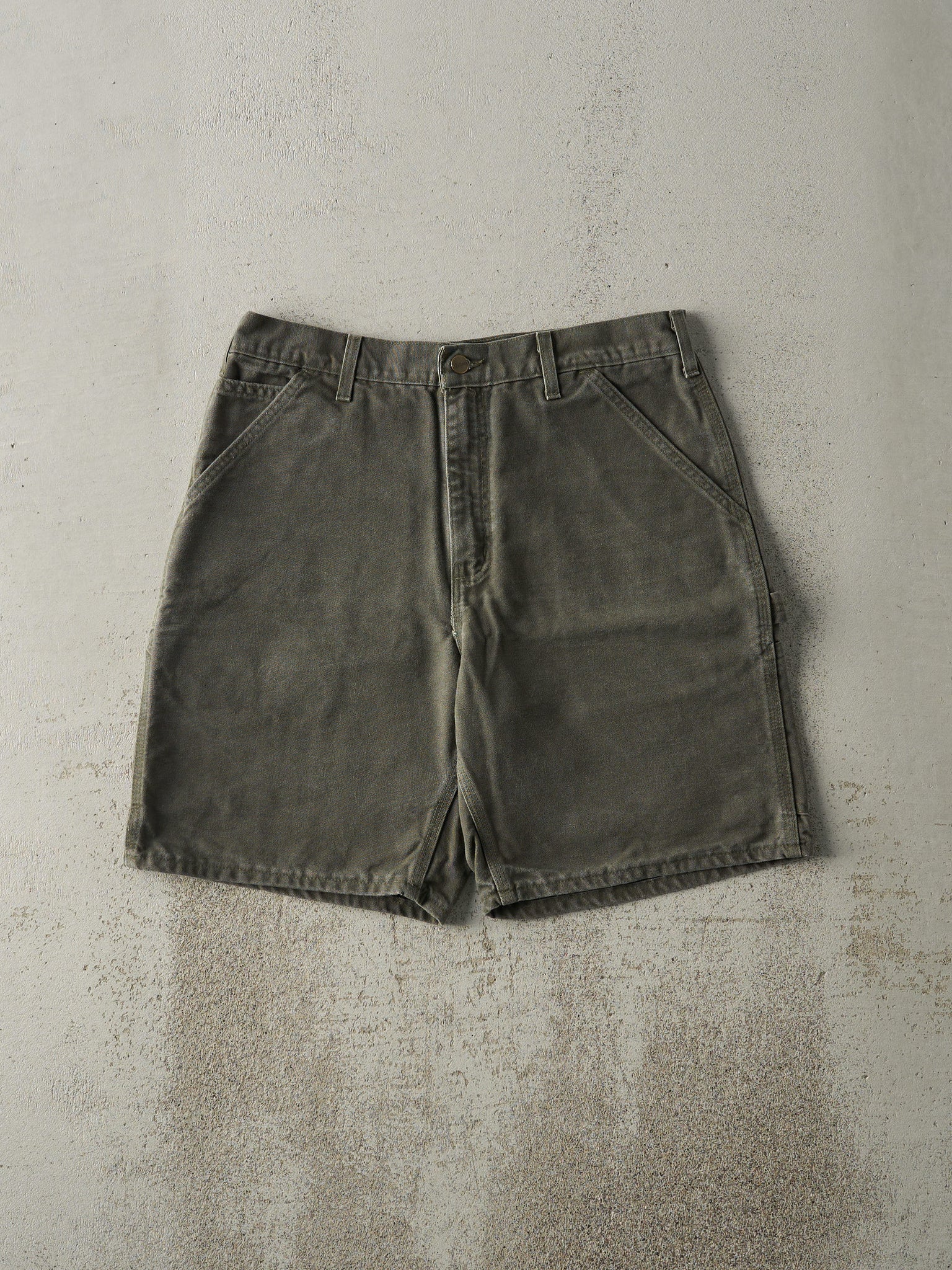 Vintage Y2K Green Carhartt Carpenter Shorts (32.5x9)