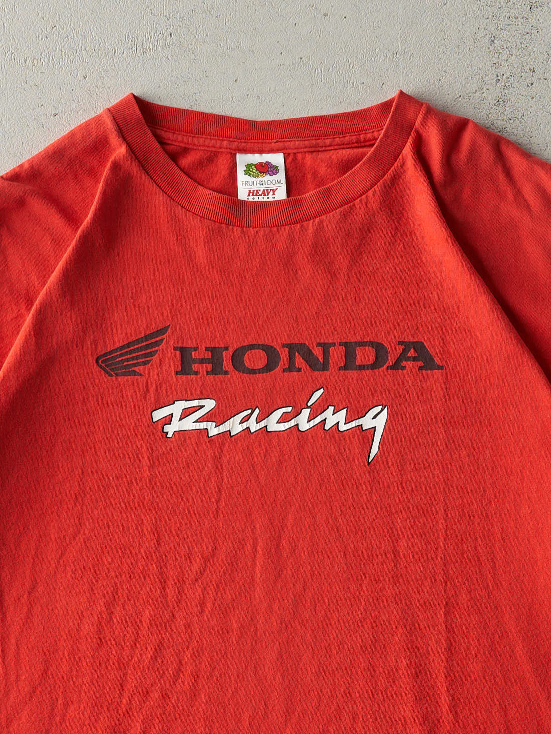 Vintage Y2K Red Honda Racing Tee (L)