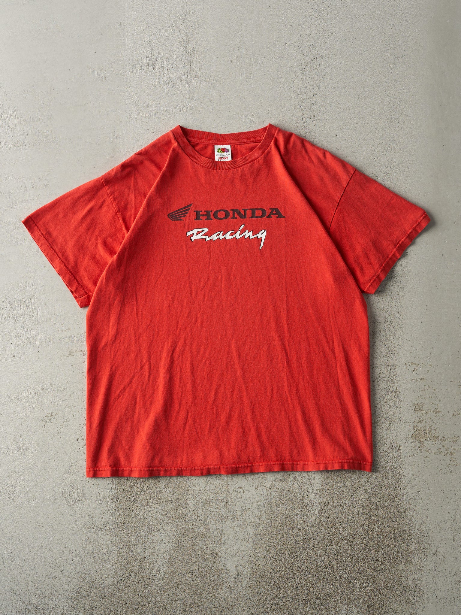 Vintage Y2K Red Honda Racing Tee (L)