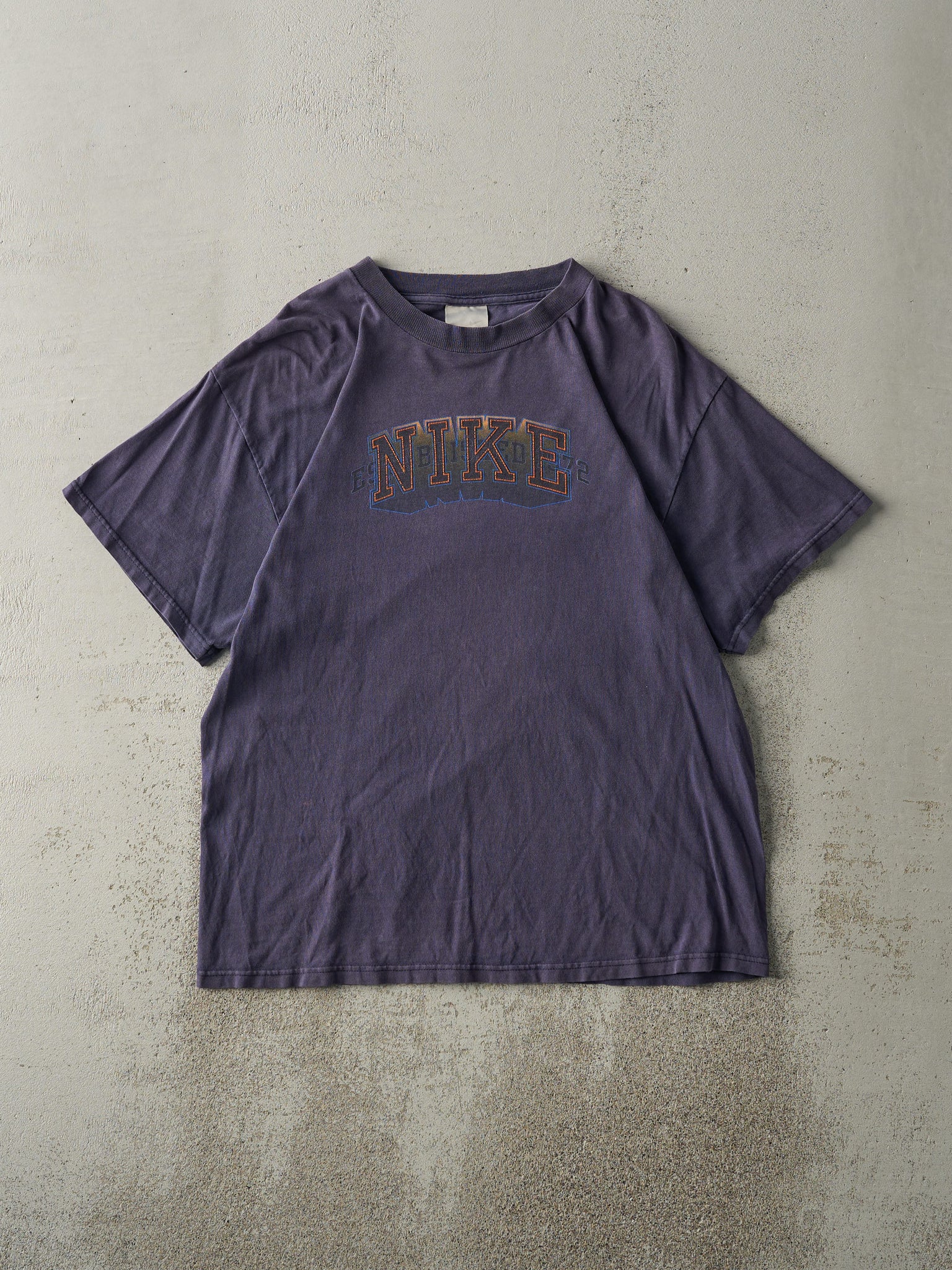 Vintage Y2K Faded Navy Blue Nike Tee (M)