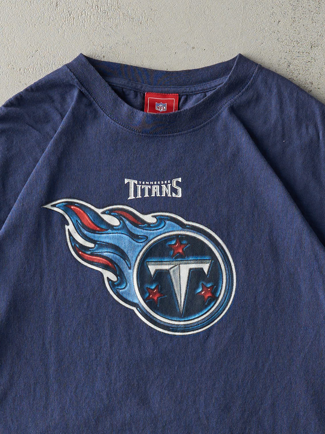 Vintage Y2K Navy Blue Tennessee Titans Tee (L/XL)