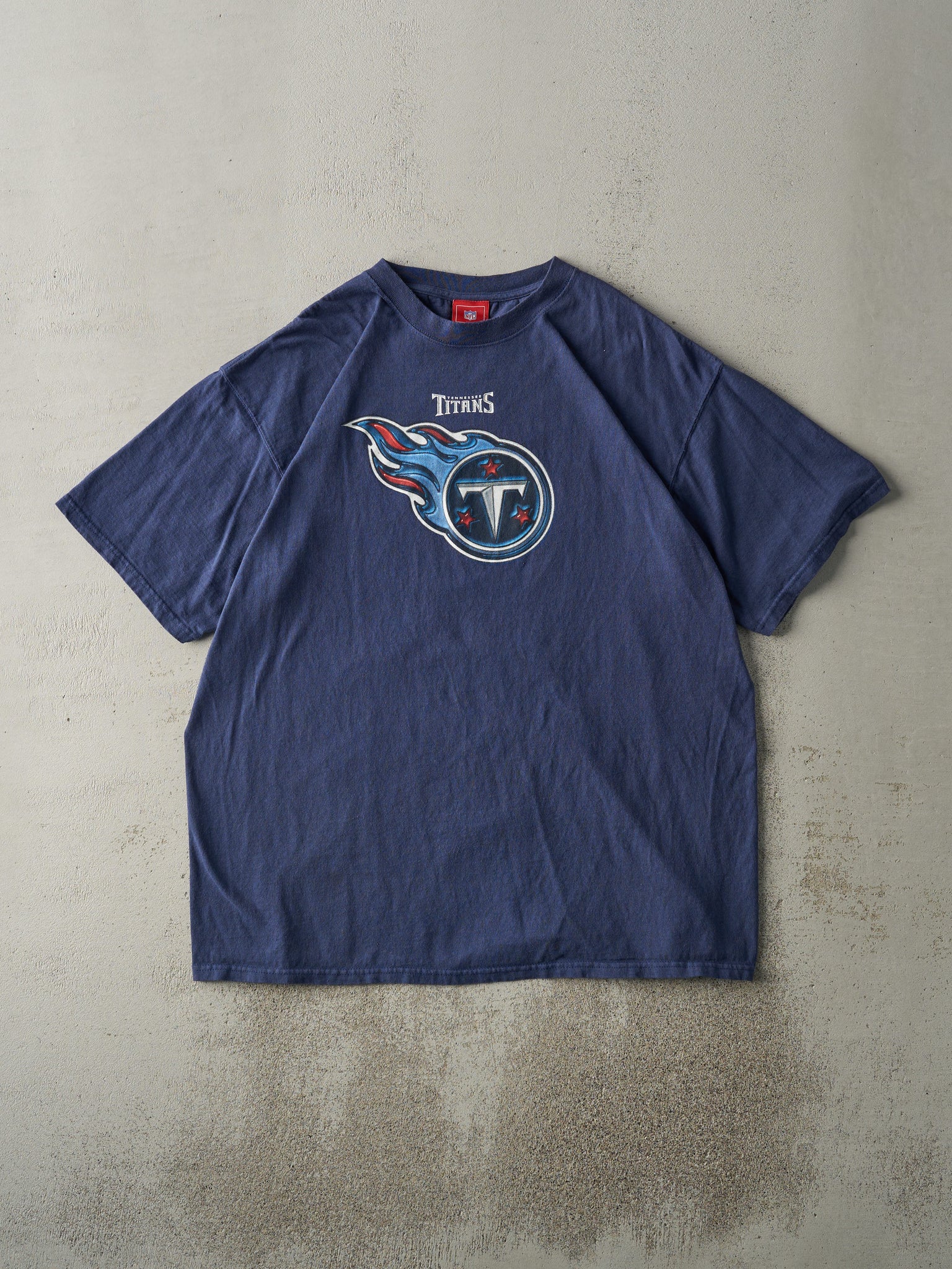 Vintage Y2K Navy Blue Tennessee Titans Tee (L/XL)