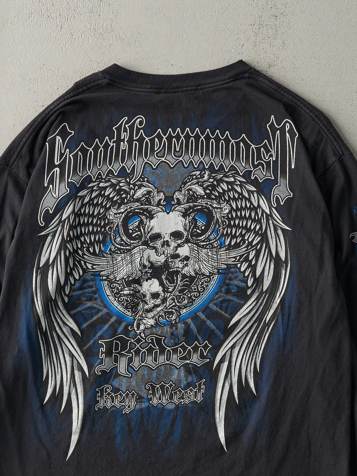Vintage Y2K Black Key West Biker Long Sleeve (L)