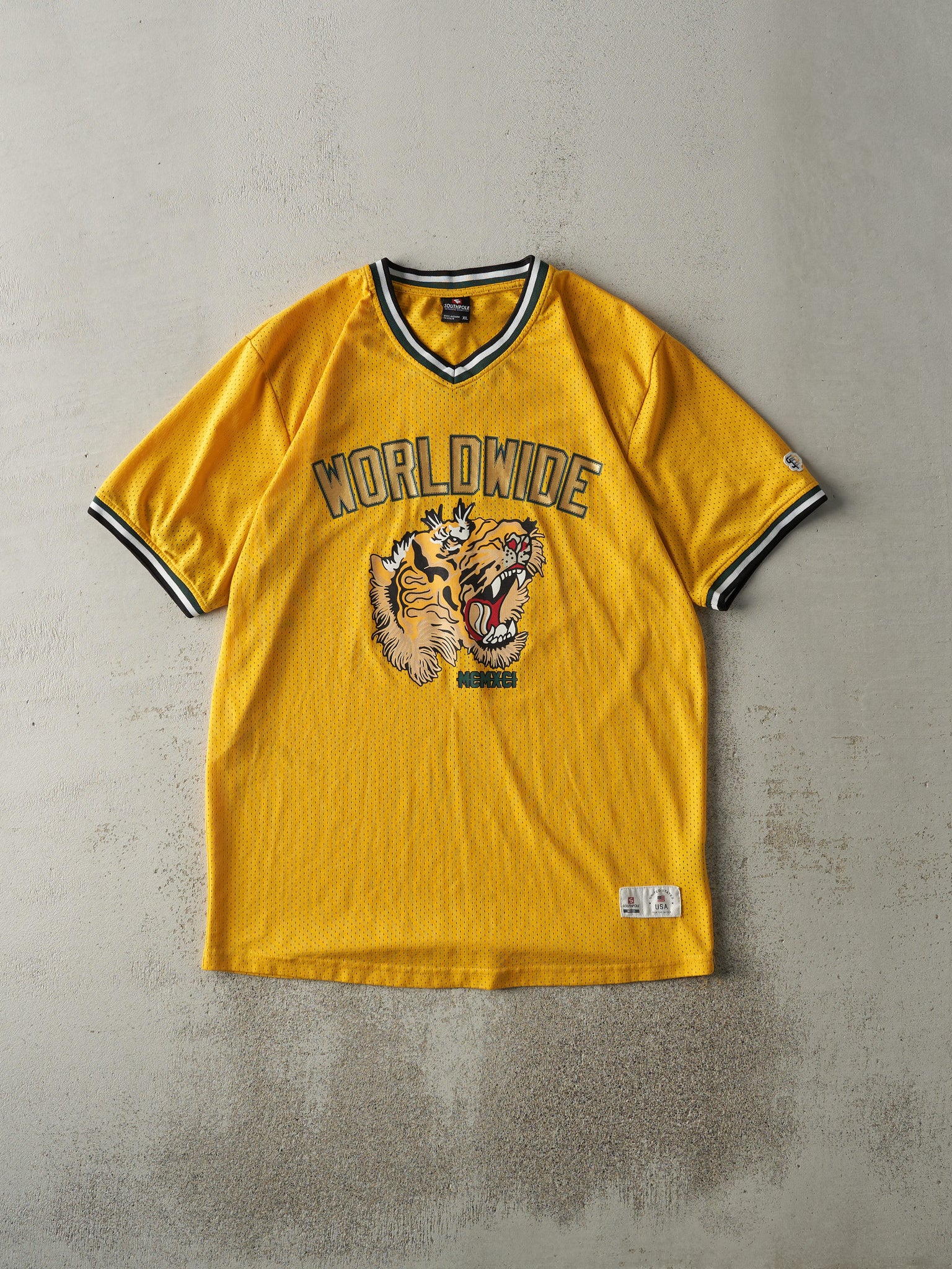 Vintage Y2K Yellow Southpole Worldwide Jersey (L)