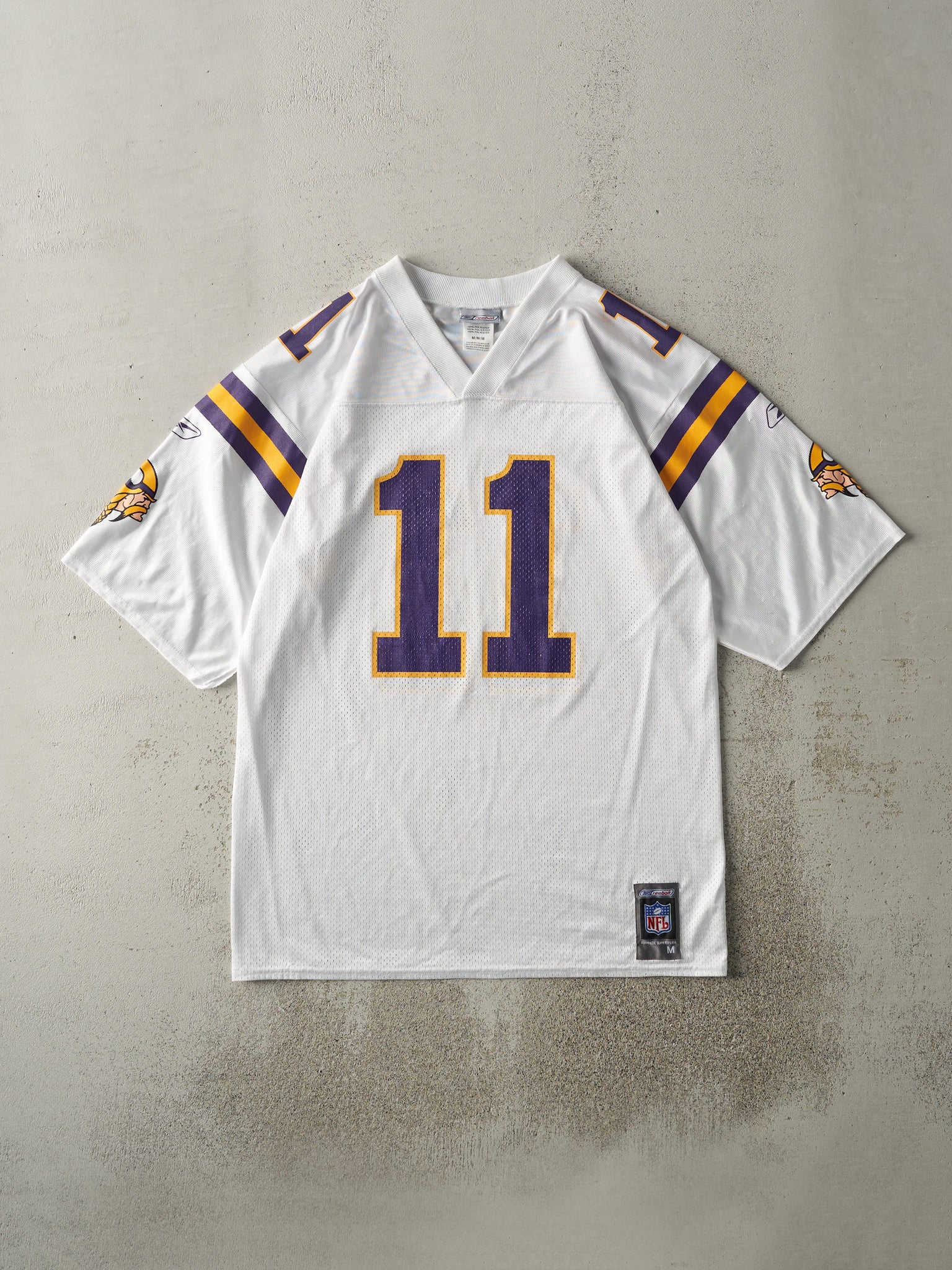 Vintage Y2K White Minnesota Vikings Dante Culpepper #11 Jersey (M)