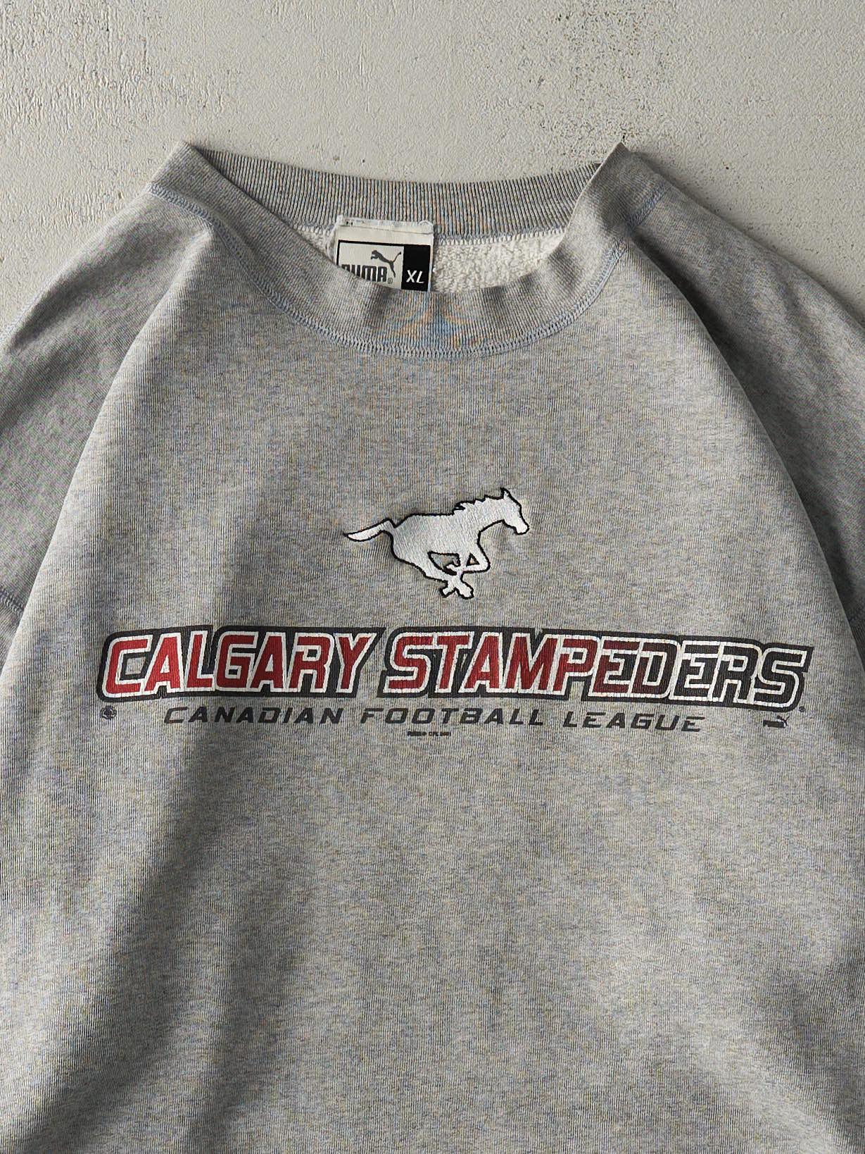 Vintage 01' Grey Calgary Stampeders Crewneck (L/XL)