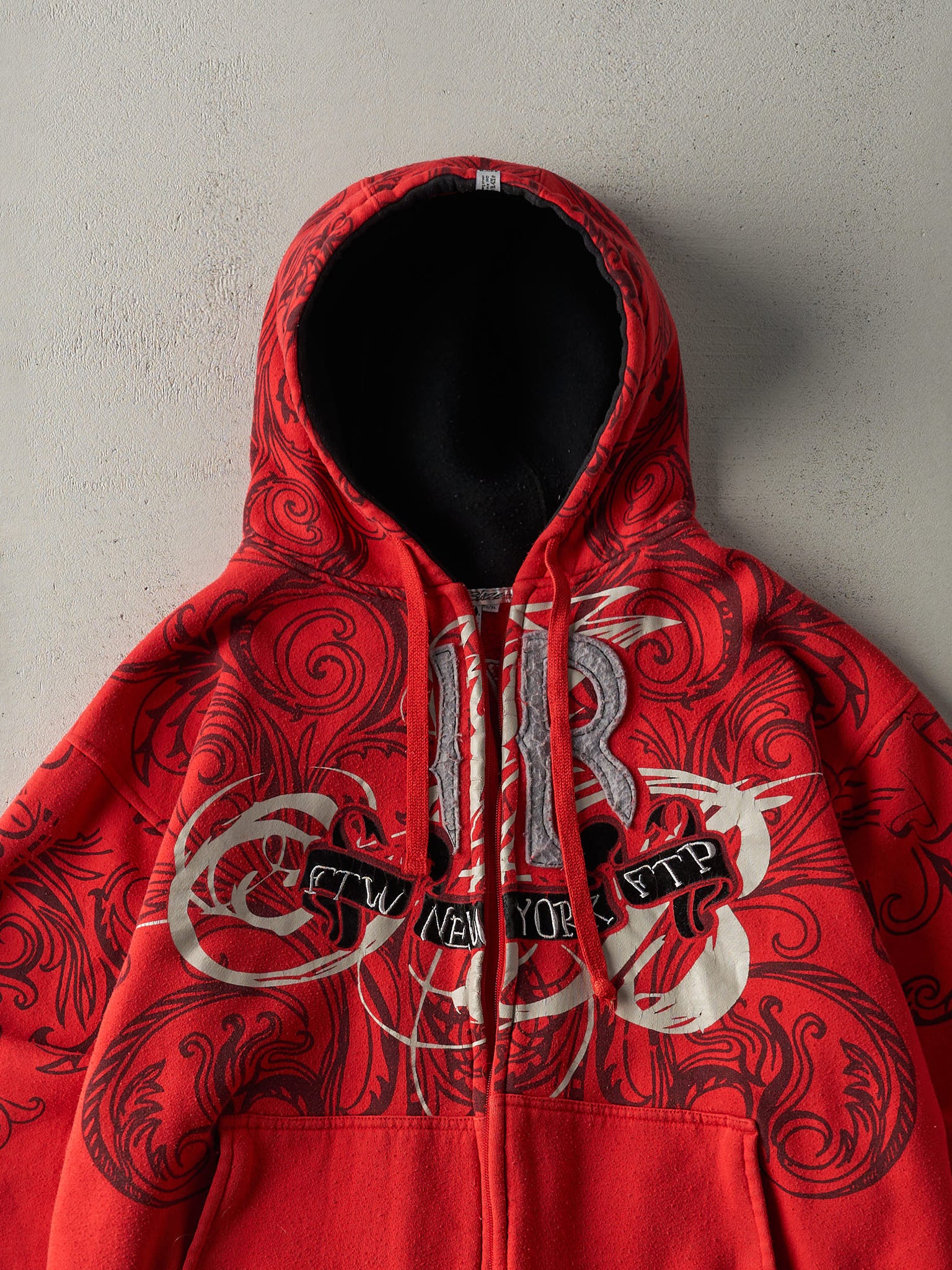 Vintage Y2K Red Johnny Blaze Zip Up Hoodie (XL)