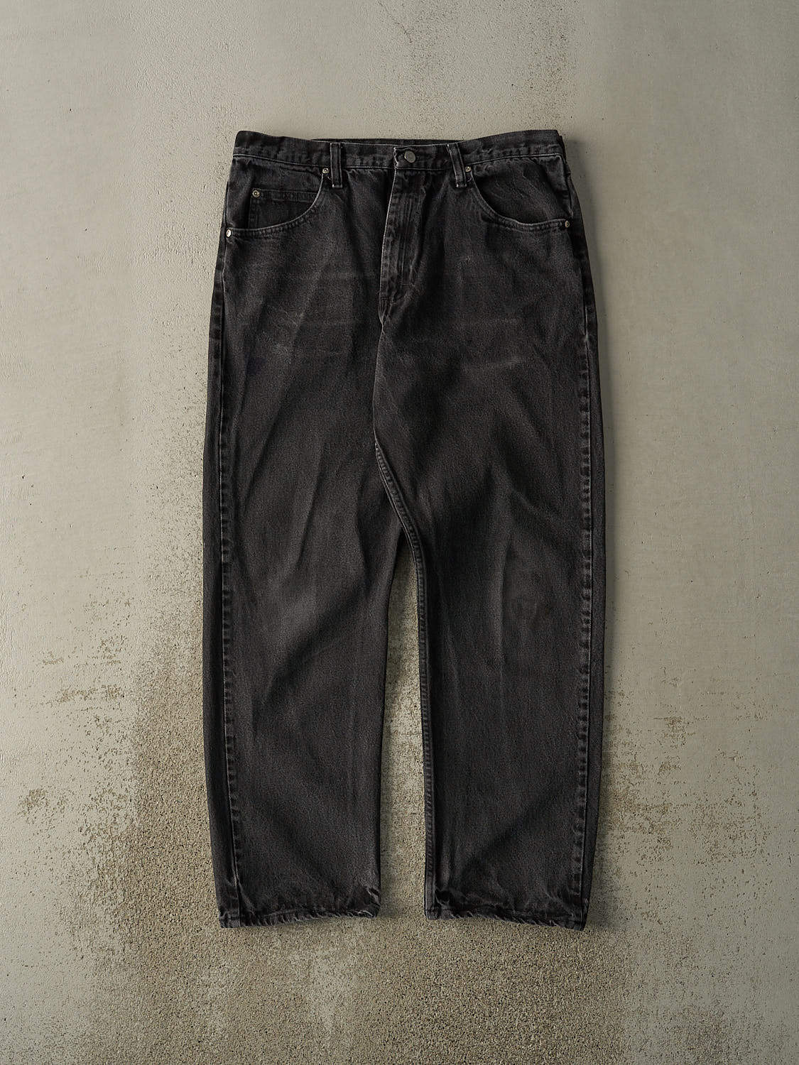 Vintage 90s Faded Black Wrangler Denim Pants (34x31)