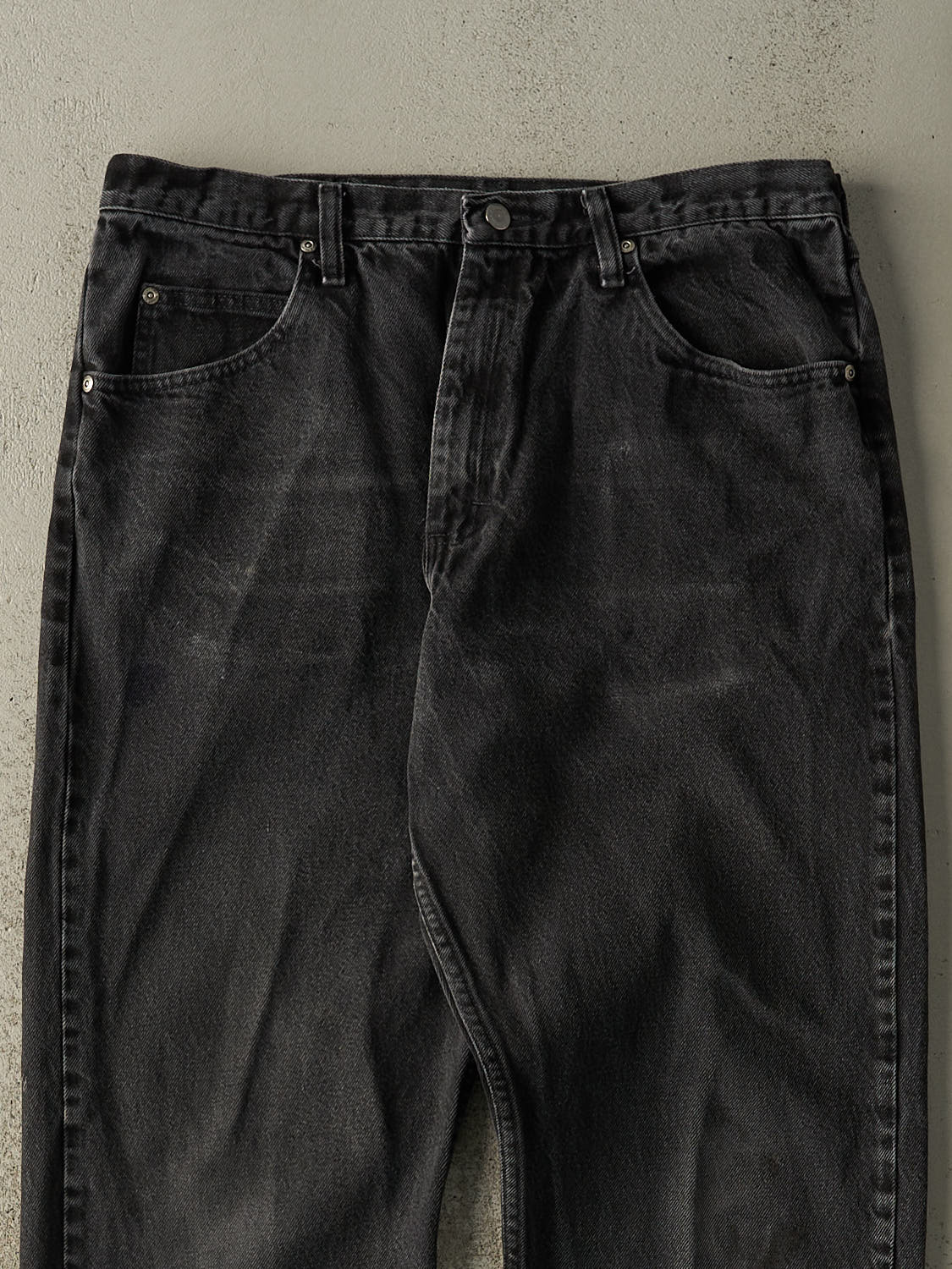 Vintage 90s Faded Black Wrangler Denim Pants (34x31)