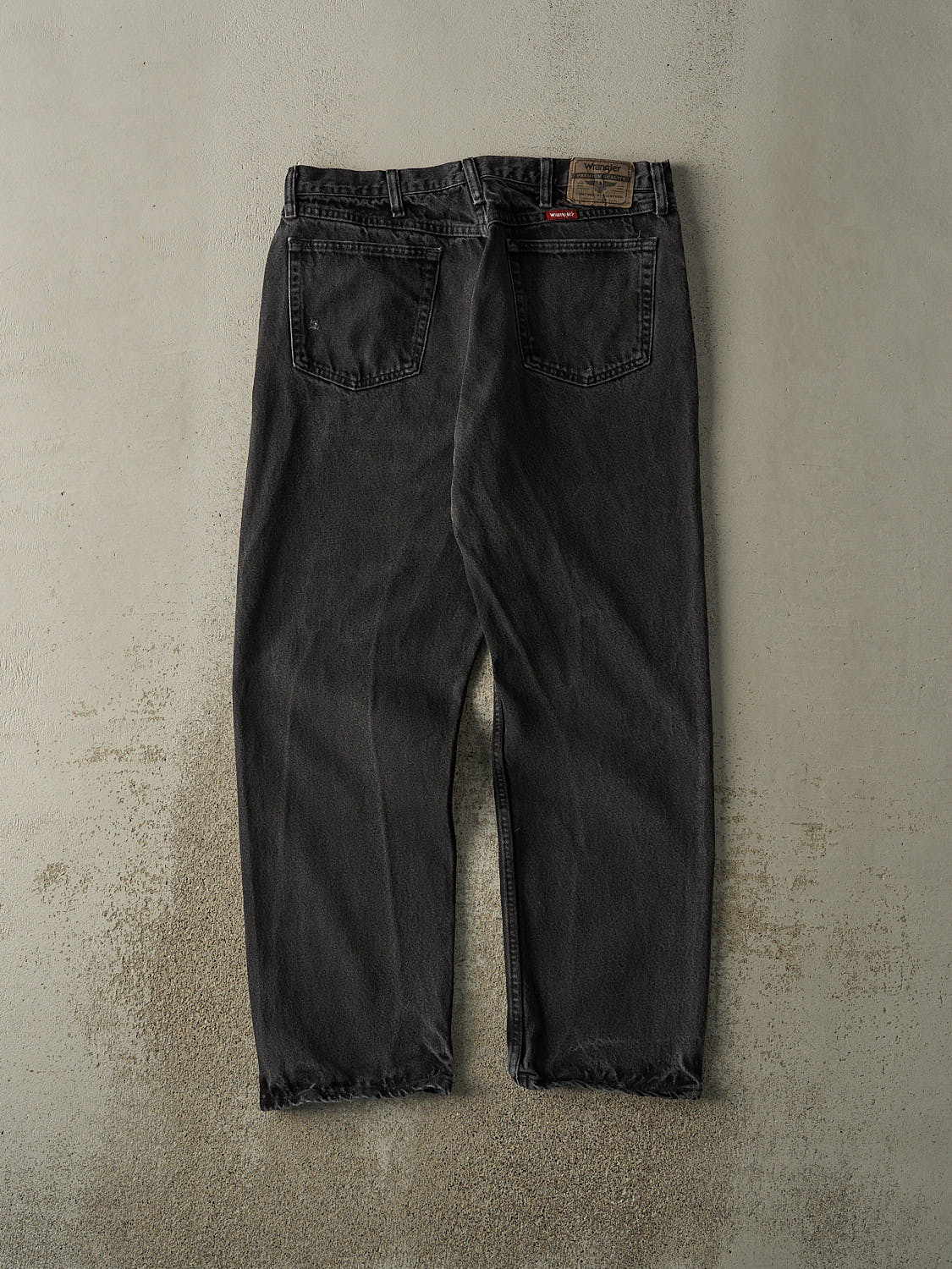 Vintage 90s Faded Black Wrangler Denim Pants (34x31)