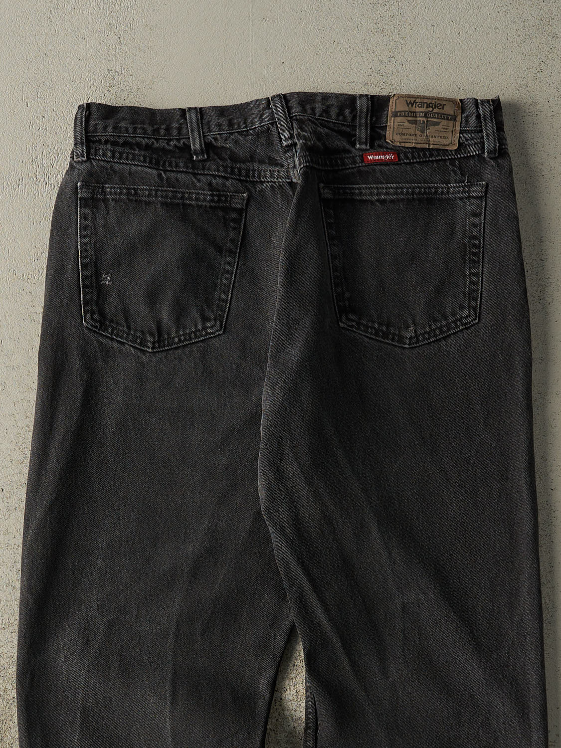 Vintage 90s Faded Black Wrangler Denim Pants (34x31)