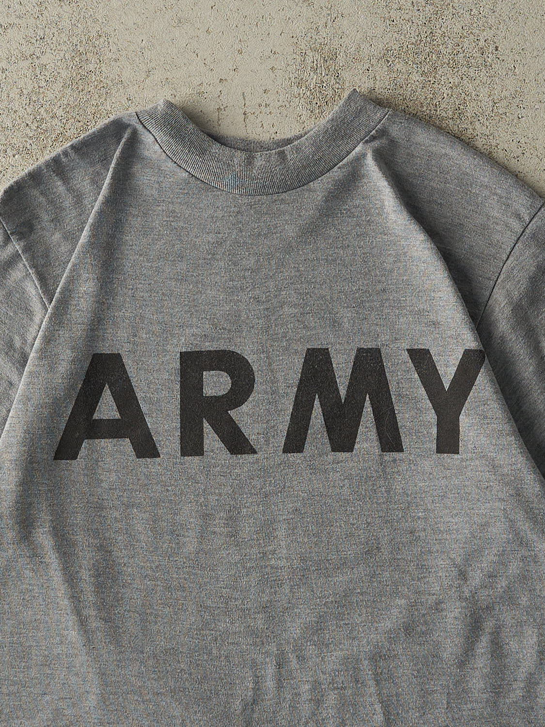 Vintage Y2K Grey US Army Tee (S/M)