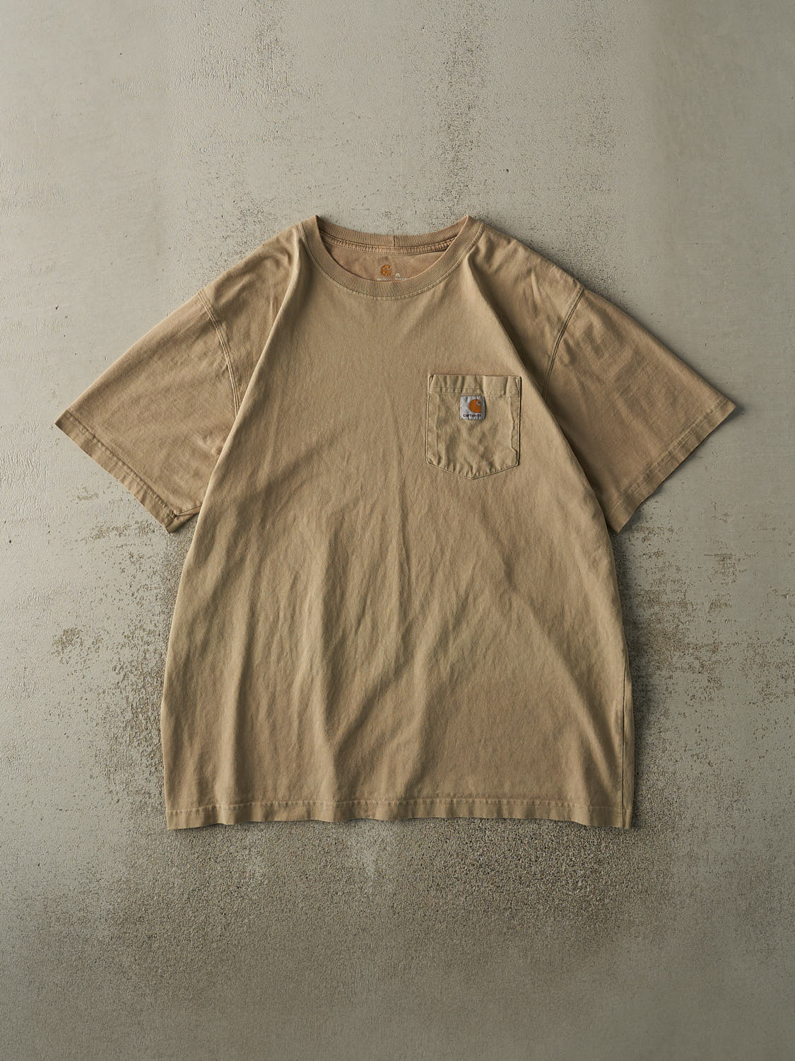 Vintage 90s Beige Carhartt Pocket Tee (XL/XXL)