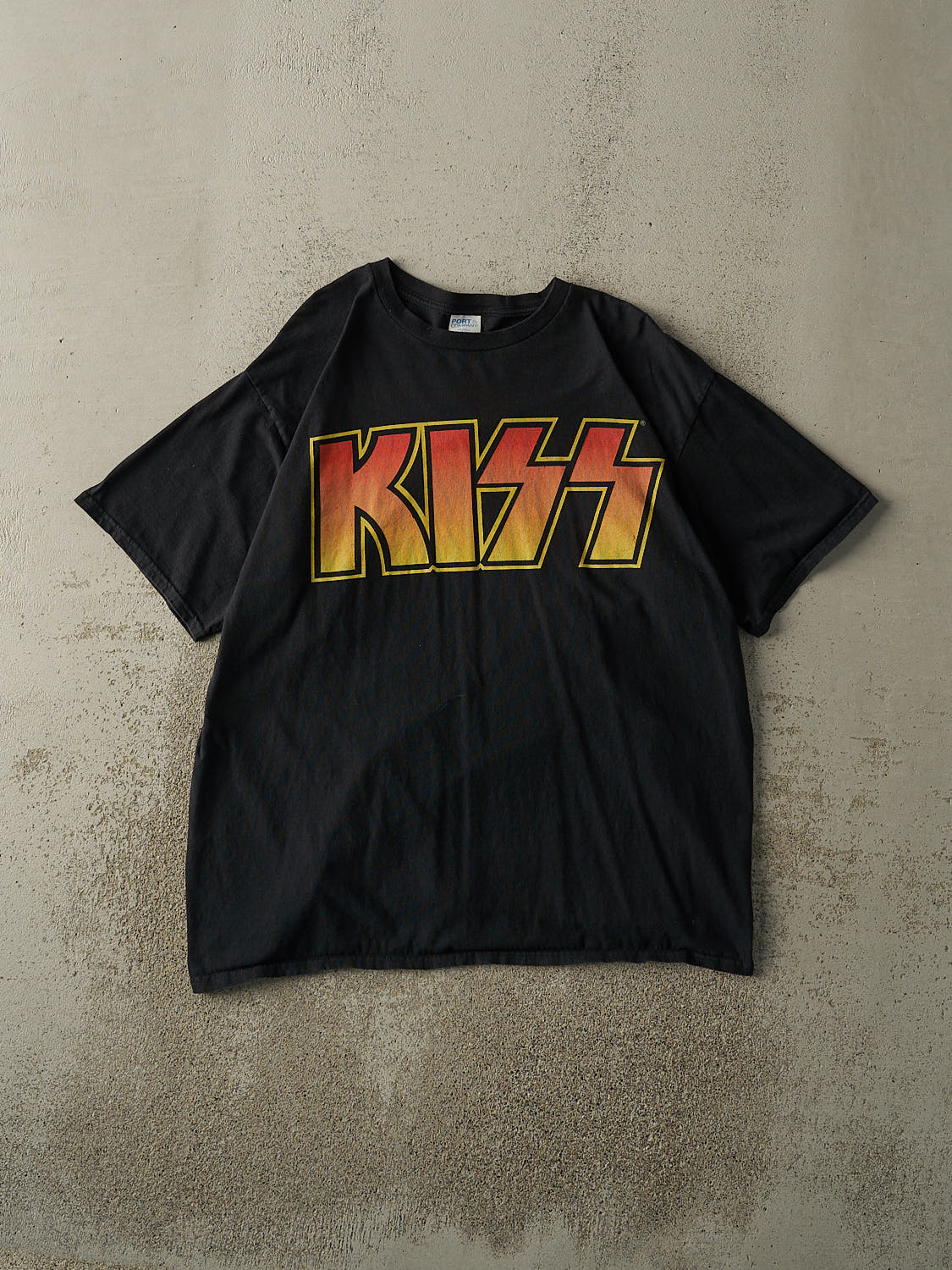 Vintage Y2K Black Kiss Band Tee (L)