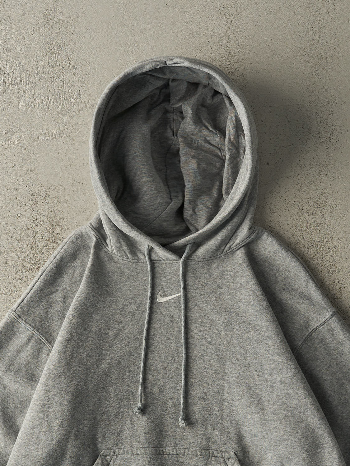 Vintage Y2K Grey Nike Middle Swoosh Hoodie (L)