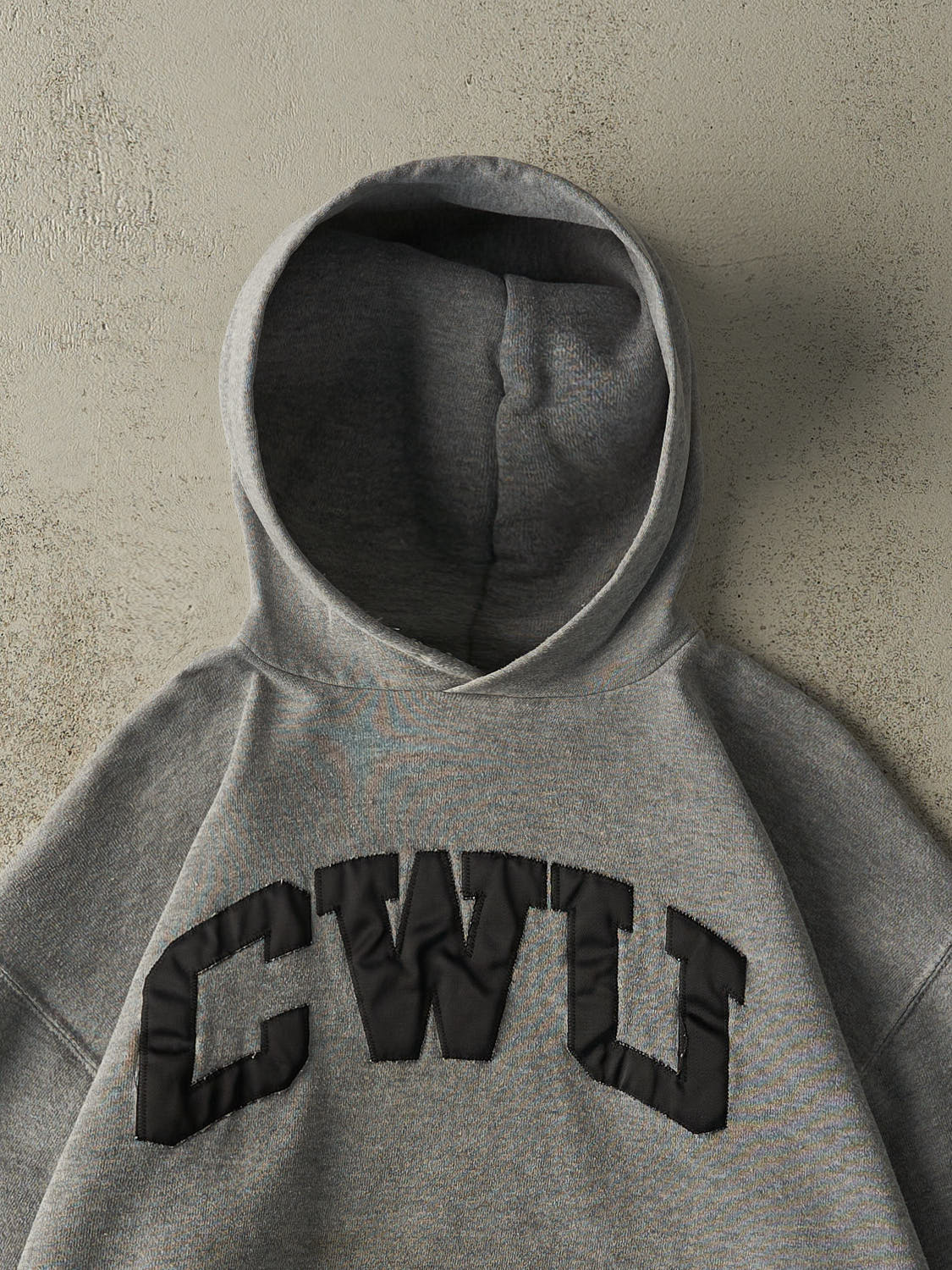 Vintage Y2K Grey CWU Russell Athletic Boxy Hoodie (L)