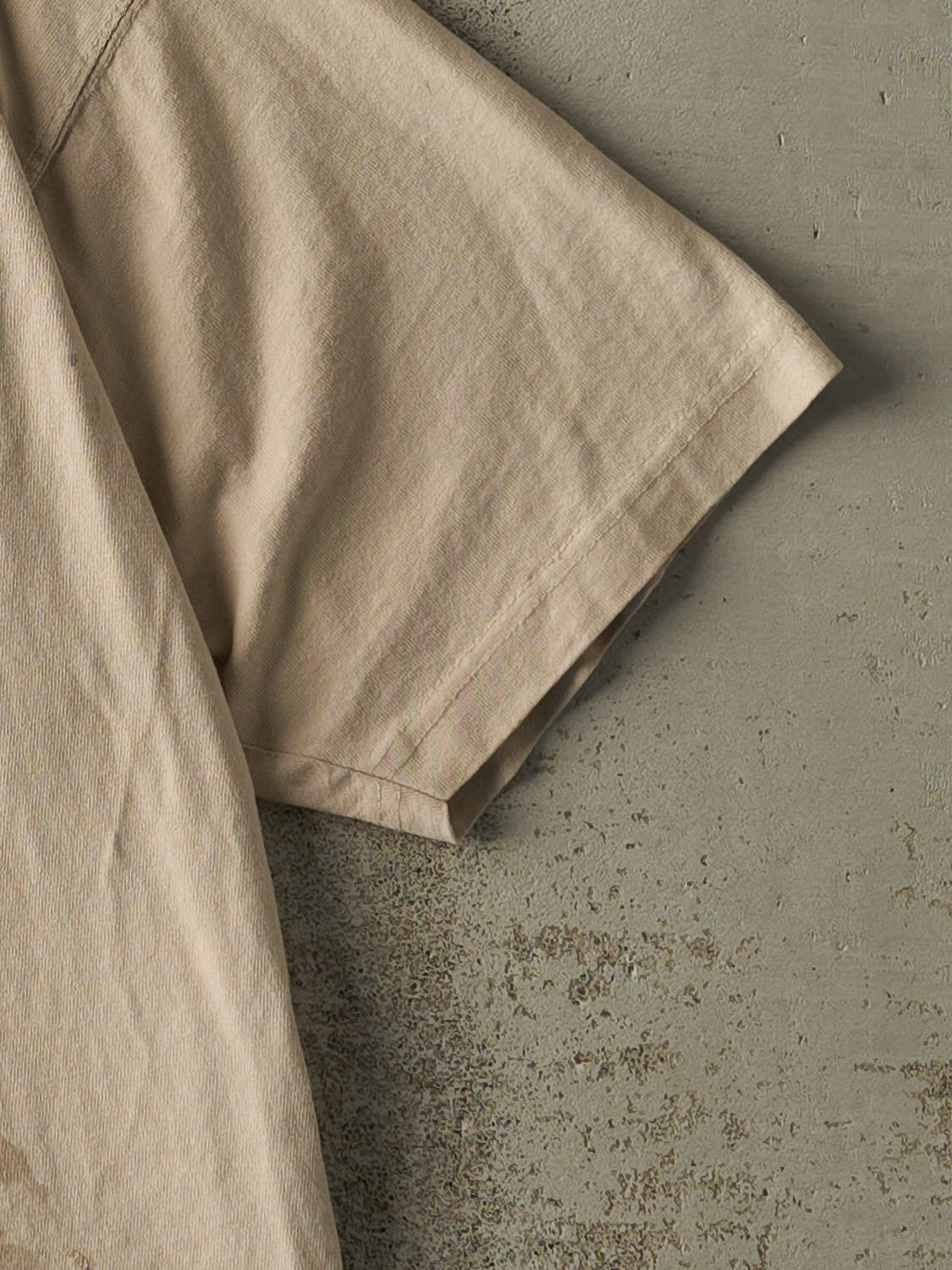 Vintage Y2K Beige No Fear Embroidered Tee (M/L)