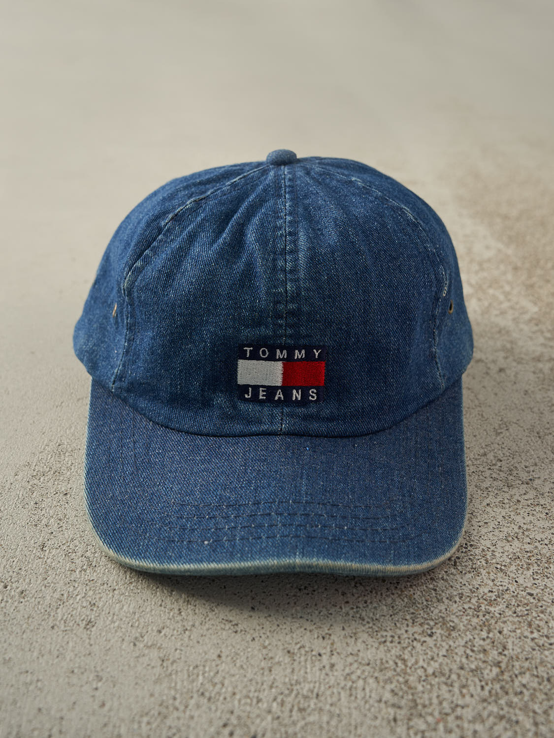Vintage 90s Mid Wash Tommy Jeans Embroidered Denim Strapback