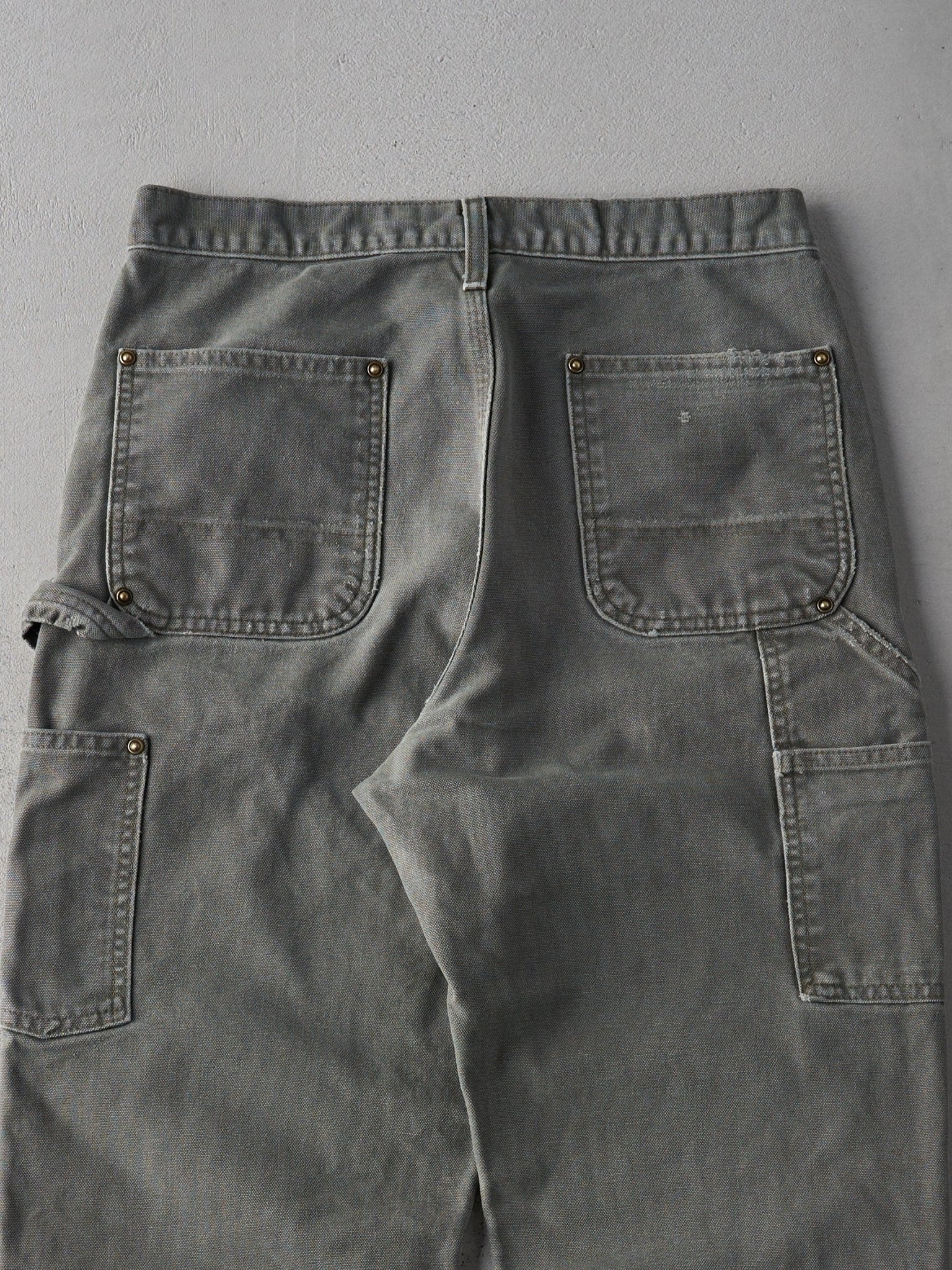 Vintage 90s Green Dungaree Carhartt Double Knee Carpenter Pants (29x28)