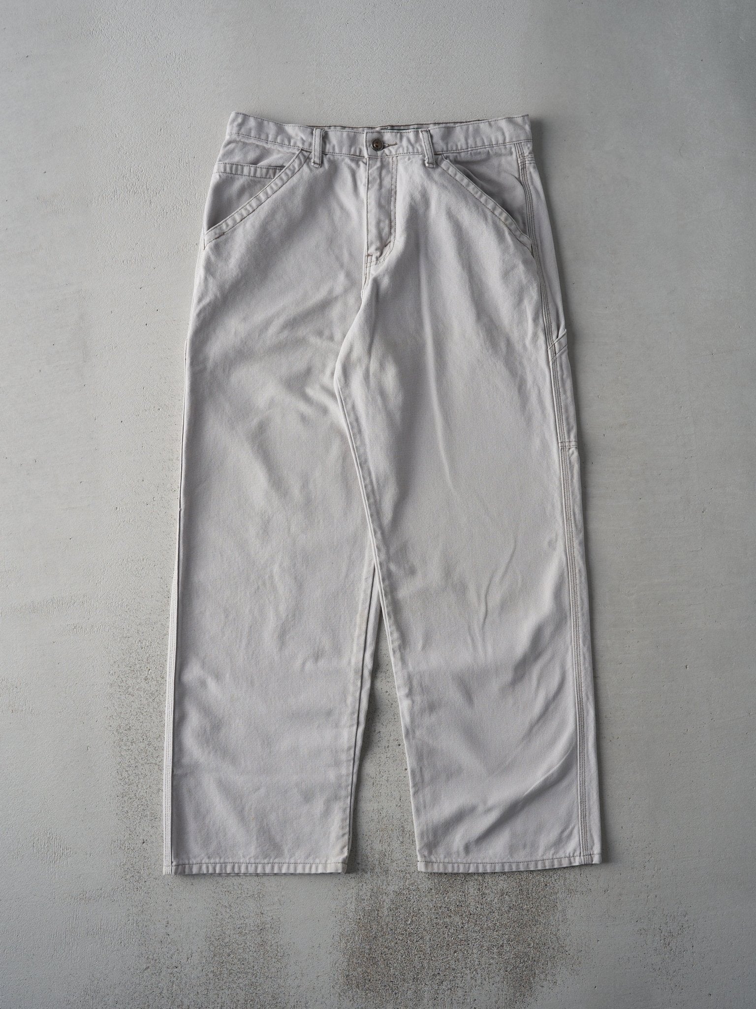 Vintage 90s Light Grey Levi's Silver Tab Pants (33x30)