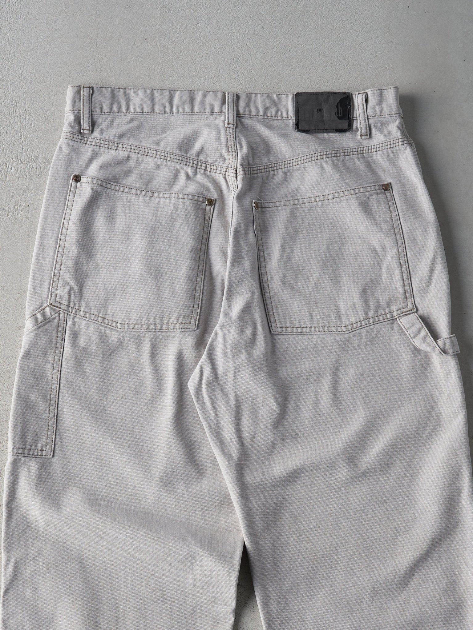 Vintage 90s Light Grey Levi's Silver Tab Pants (33x30)